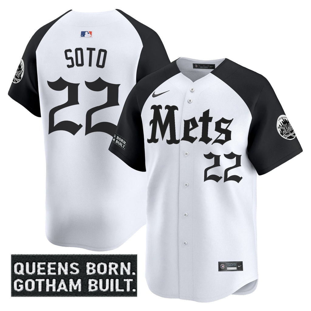 NYM 'Gotham Gothic Edition' Vapor Premier Limited Jersey - All Stitched