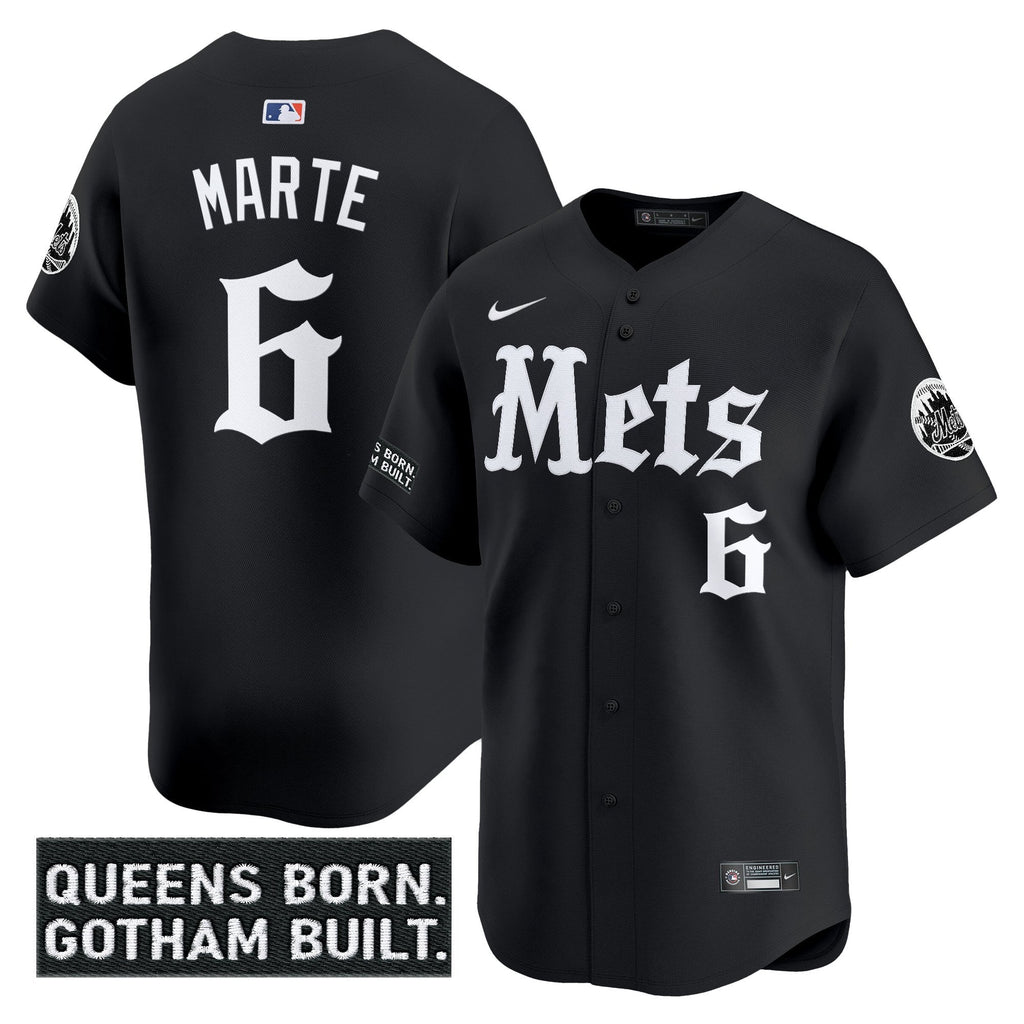 NYM 'Gotham Gothic Edition' Vapor Premier Limited Men Jersey - All Stitched