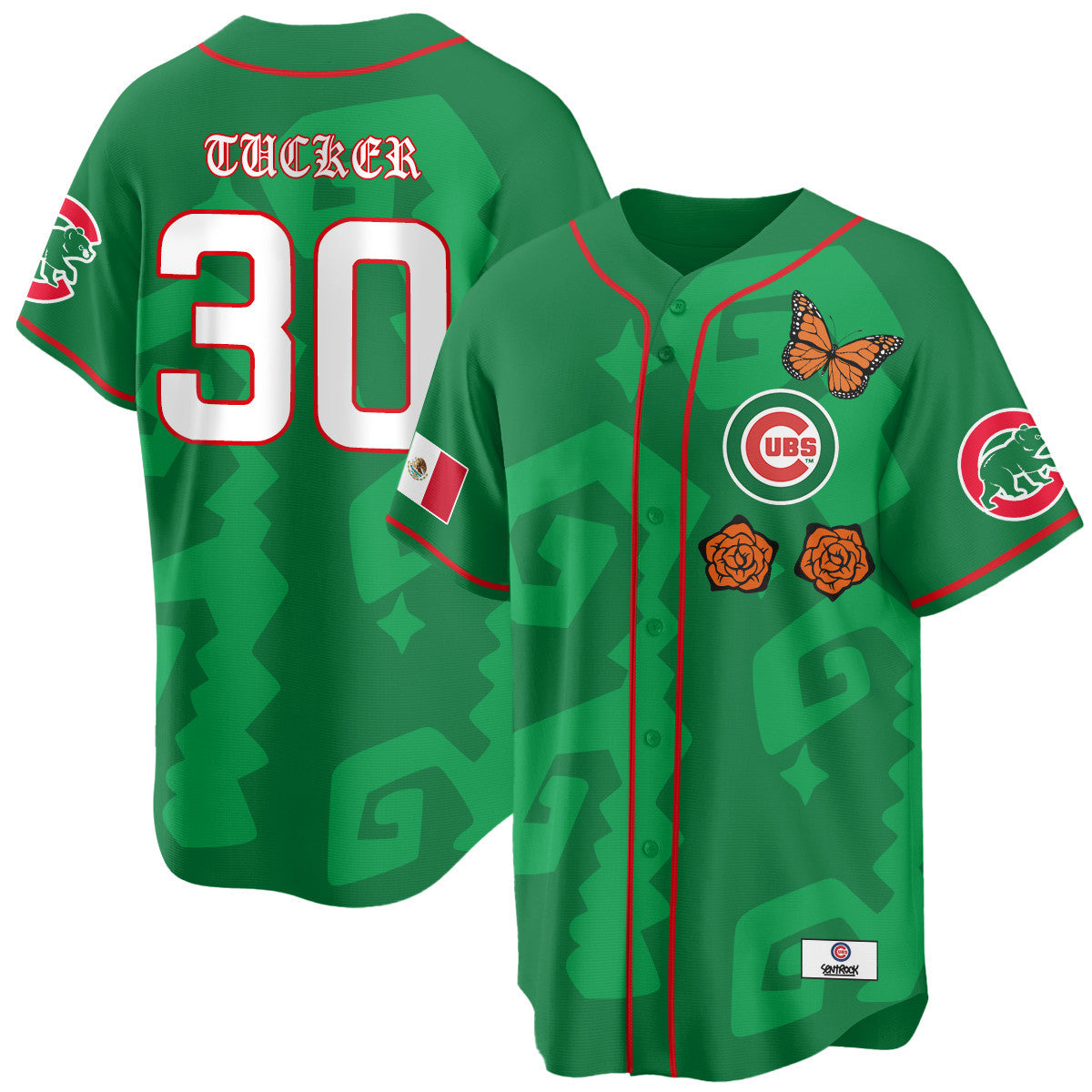 Men's Chicago Cubs "Xicago" Mexican Heritage Jersey - All Stitched