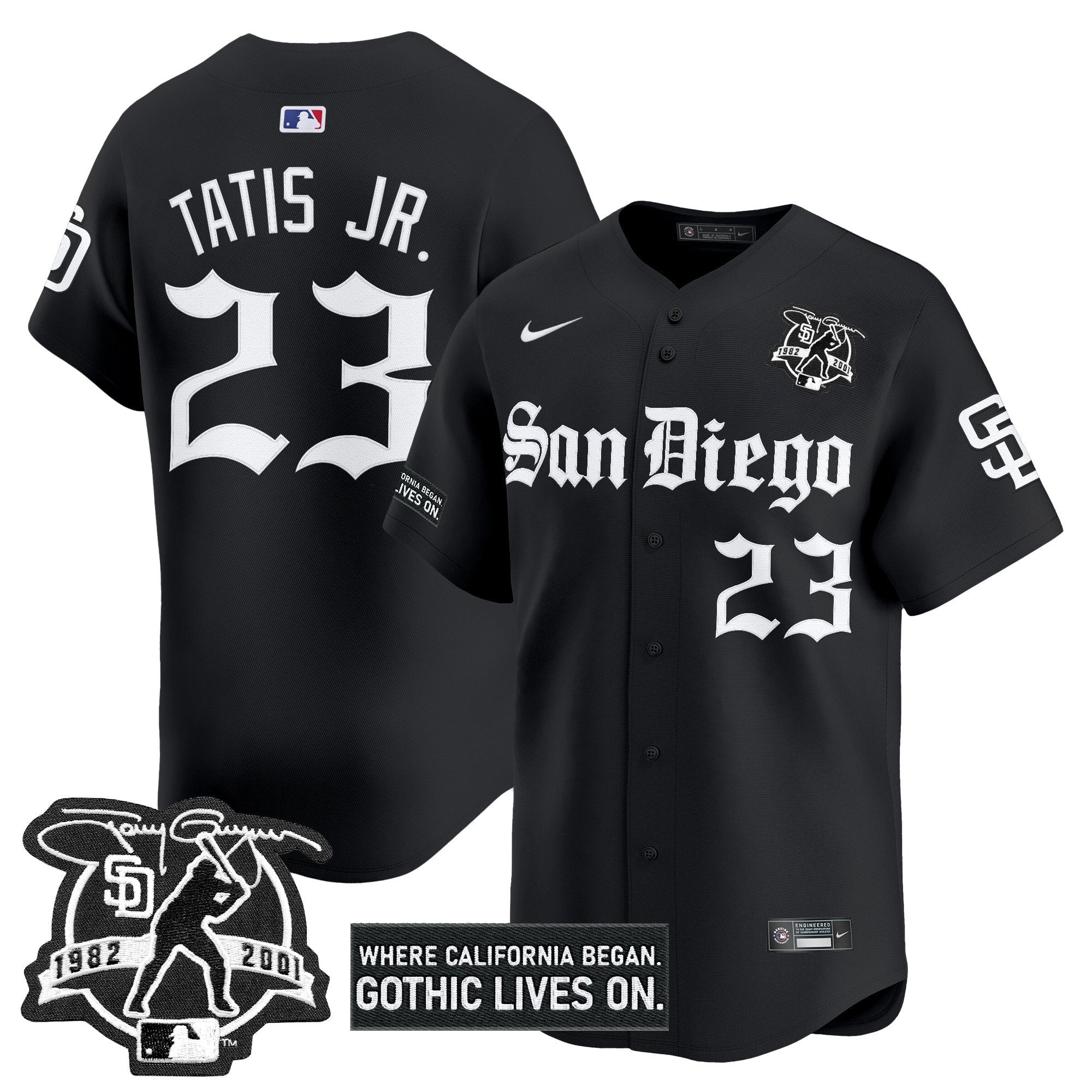 SD 'Gothic Edition' Vapor Premier Limited Jersey - All Stitched