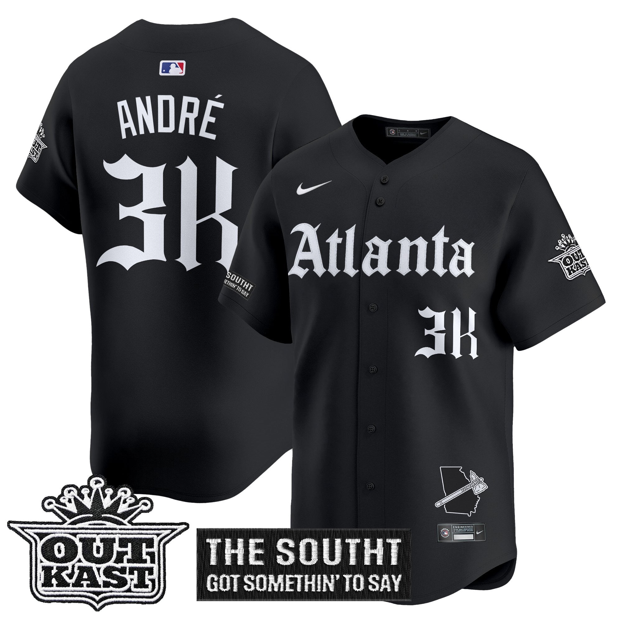 ATL 'Gothic South x Outkast Edition' Vapor Premier Limited Men Jersey - All Stitched