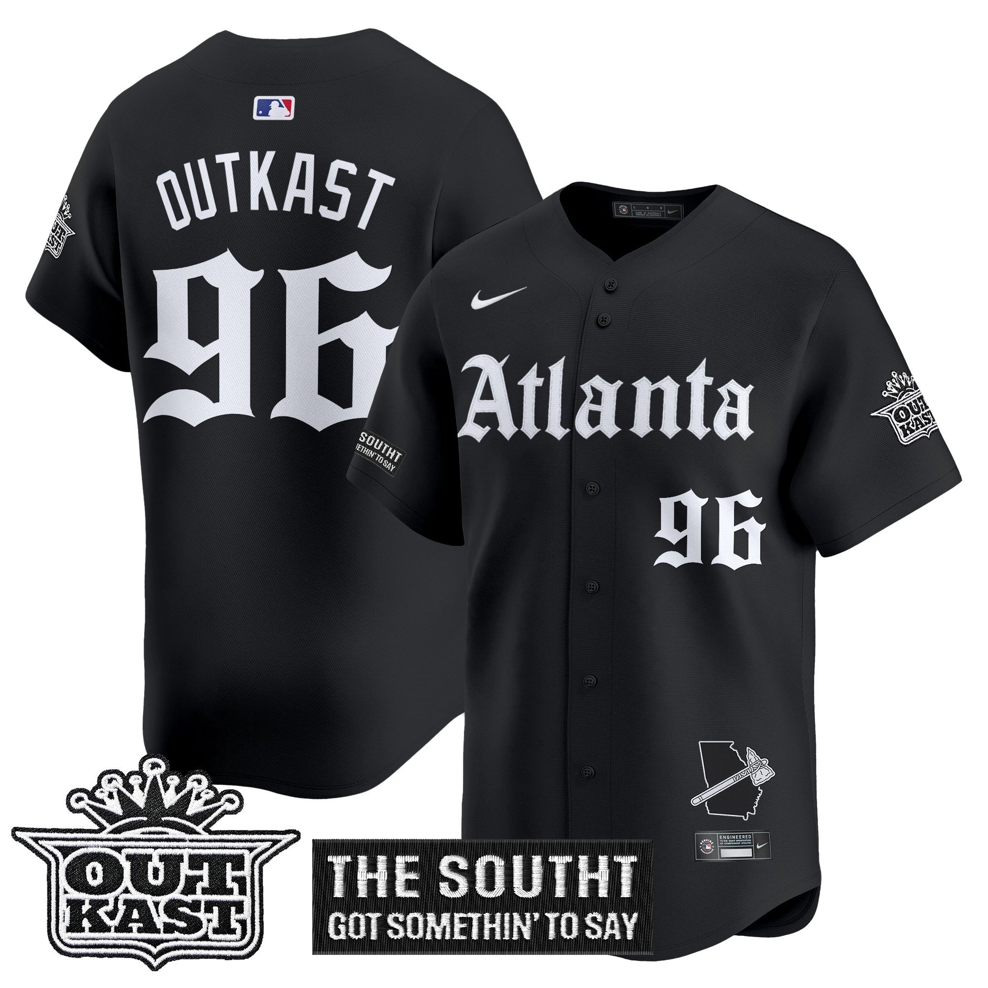 ATL 'Gothic South x Outkast Edition' Vapor Premier Limited Men Jersey - All Stitched