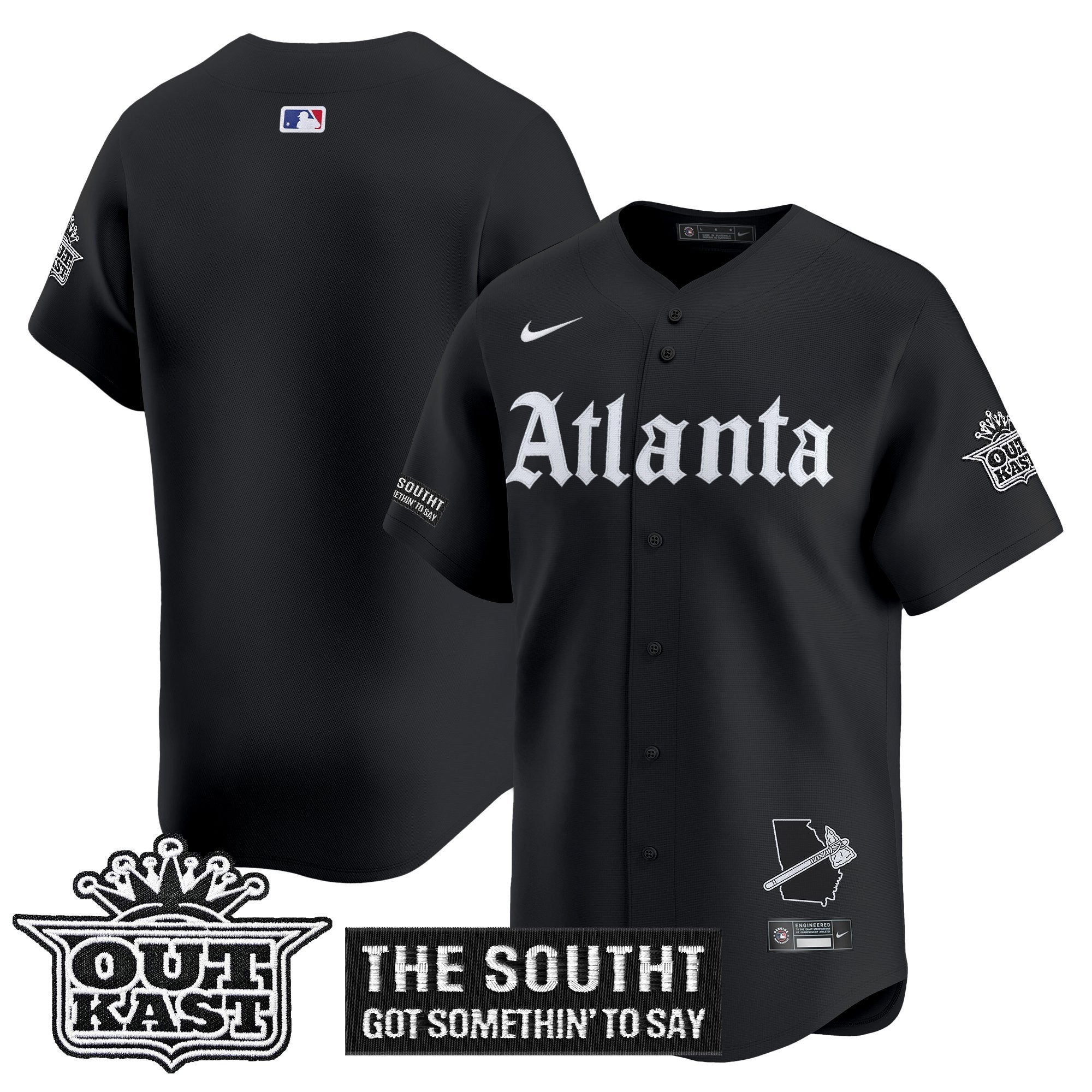 ATL 'Gothic South x Outkast Edition' Vapor Premier Limited Jersey - All Stitched