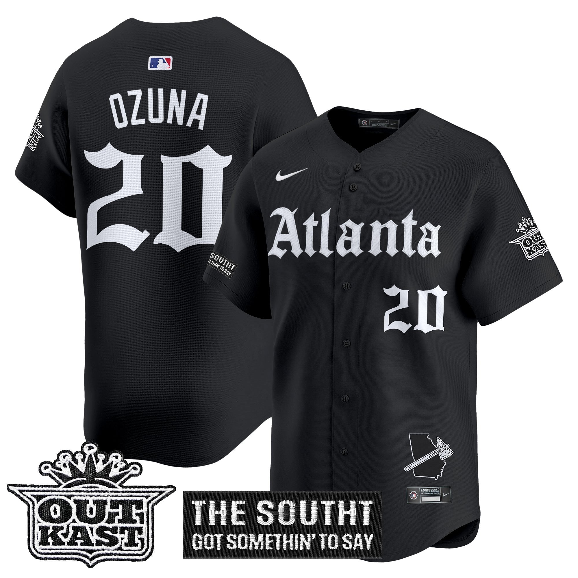 ATL 'Gothic South x Outkast Edition' Vapor Premier Limited Jersey - All Stitched