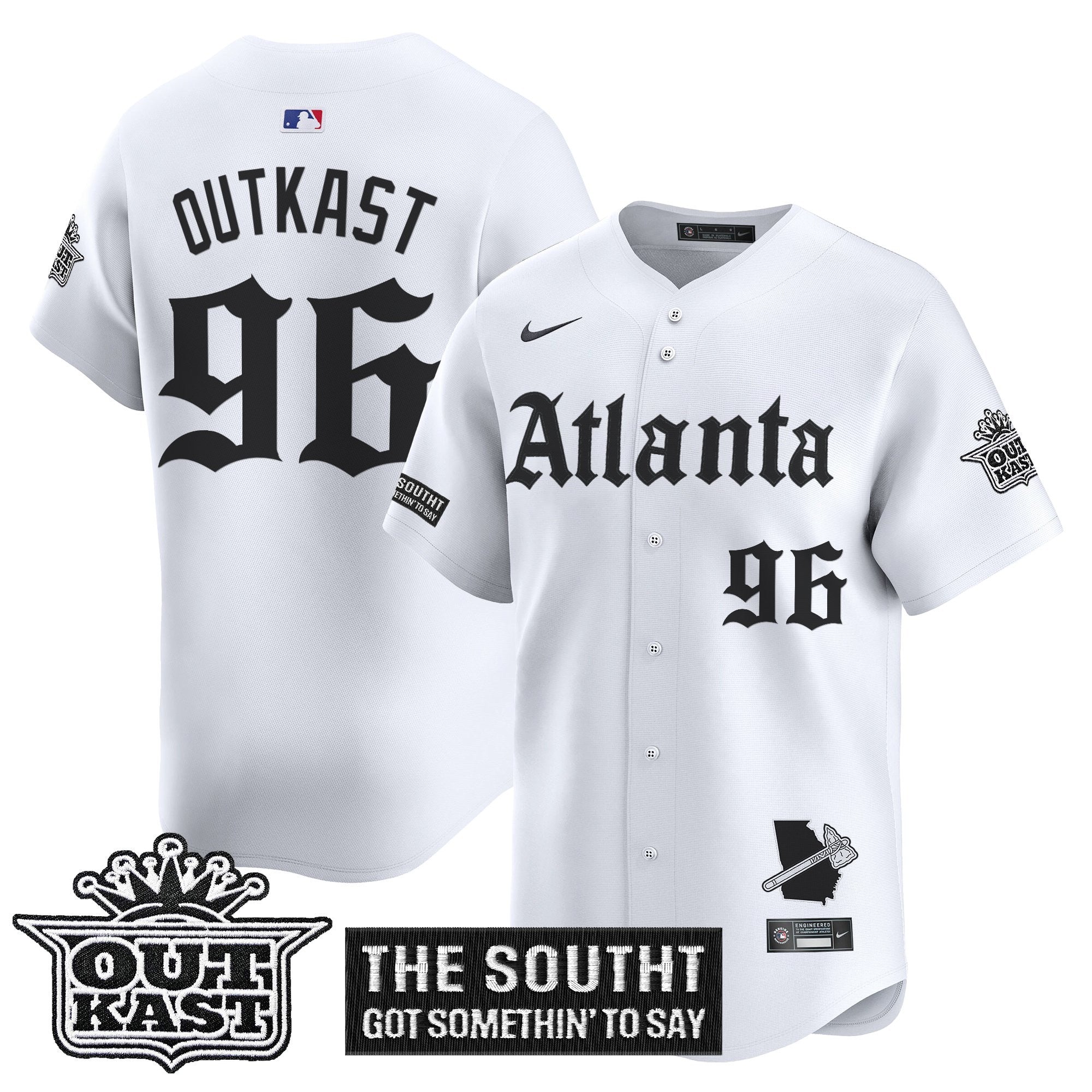 ATL 'Gothic South x Outkast Edition' Vapor Premier Limited Jersey - All Stitched