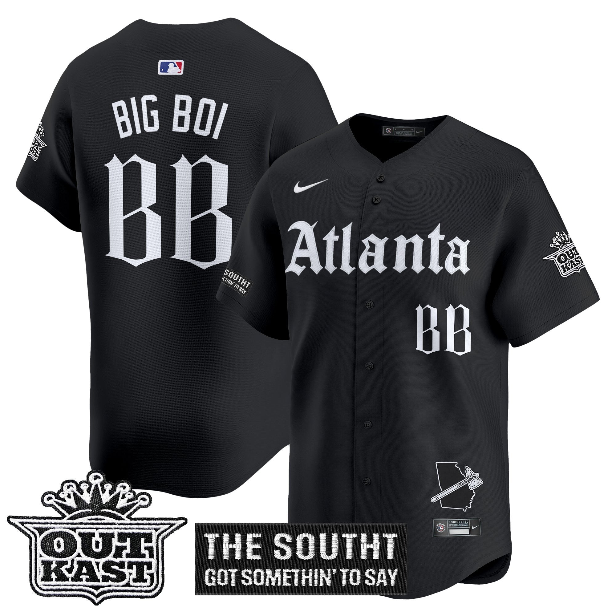 ATL 'Gothic South x Outkast Edition' Vapor Premier Limited Men Jersey - All Stitched