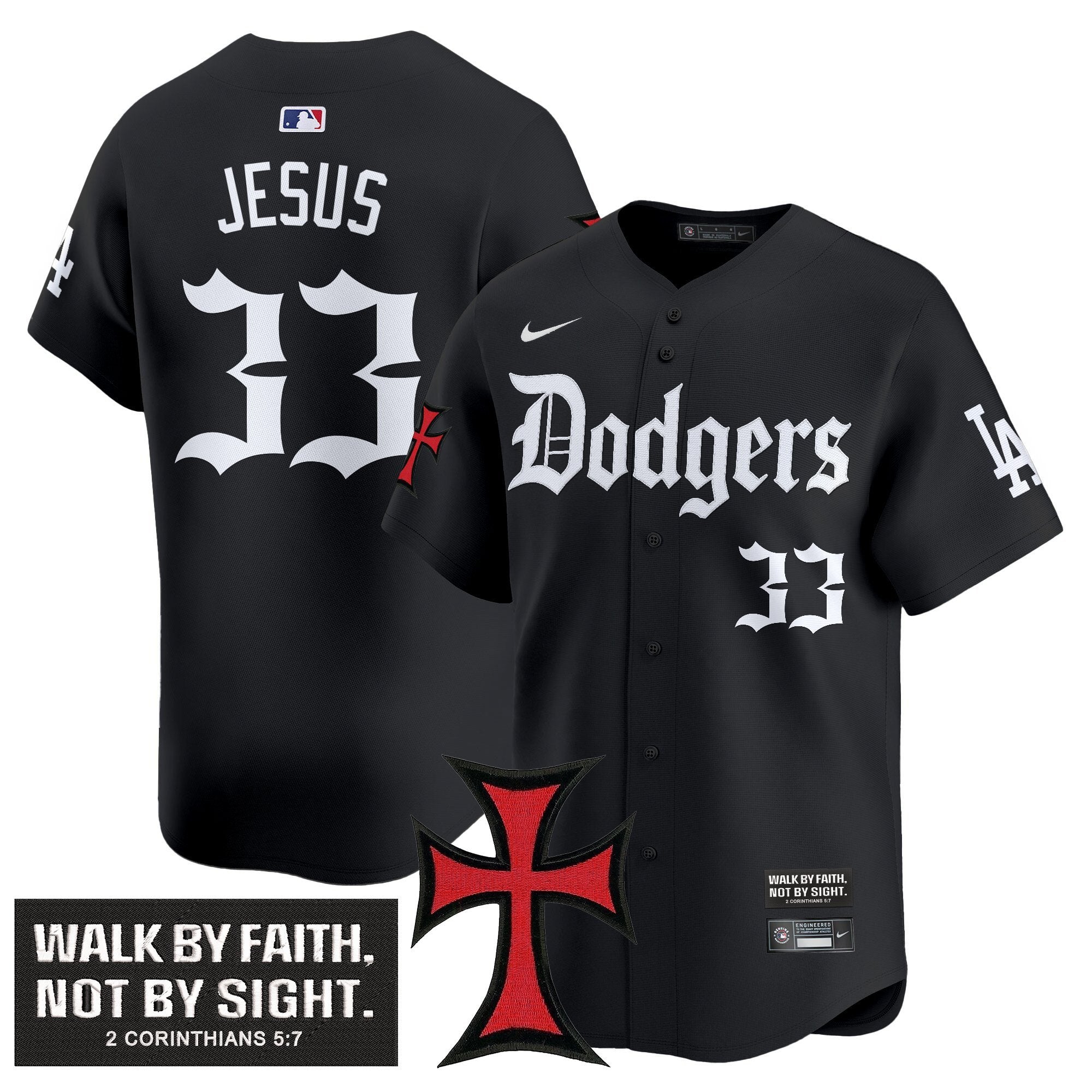 Dodgers 'Faith & Glory Edition' Vapor Premier Limited Jersey - All Stitched
