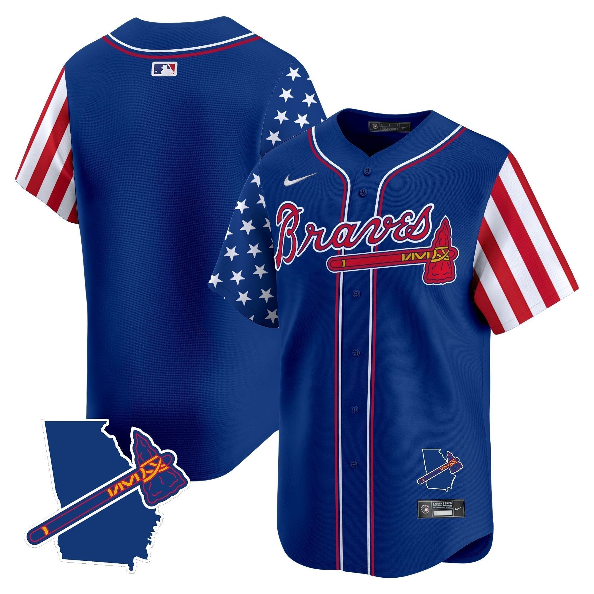 ATL 2025 Independence Day Vapor Premier Limited Jersey N1 - All Stitched