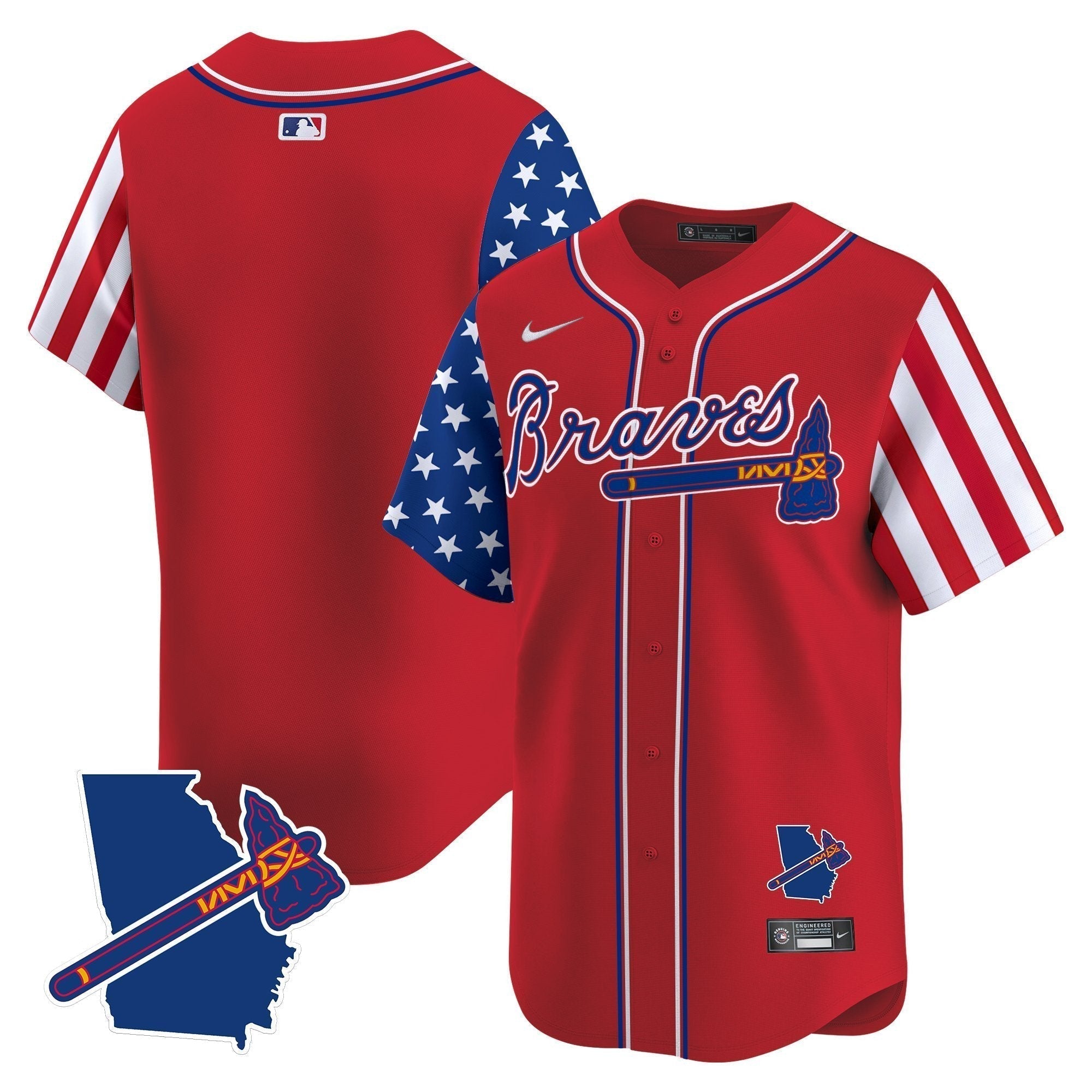 ATL 2025 Independence Day Vapor Premier Limited Jersey N1 - All Stitched
