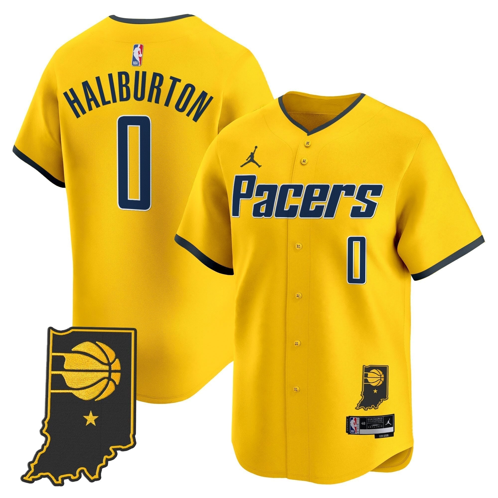 IND Vapor Baseball Jersey - All Stitched