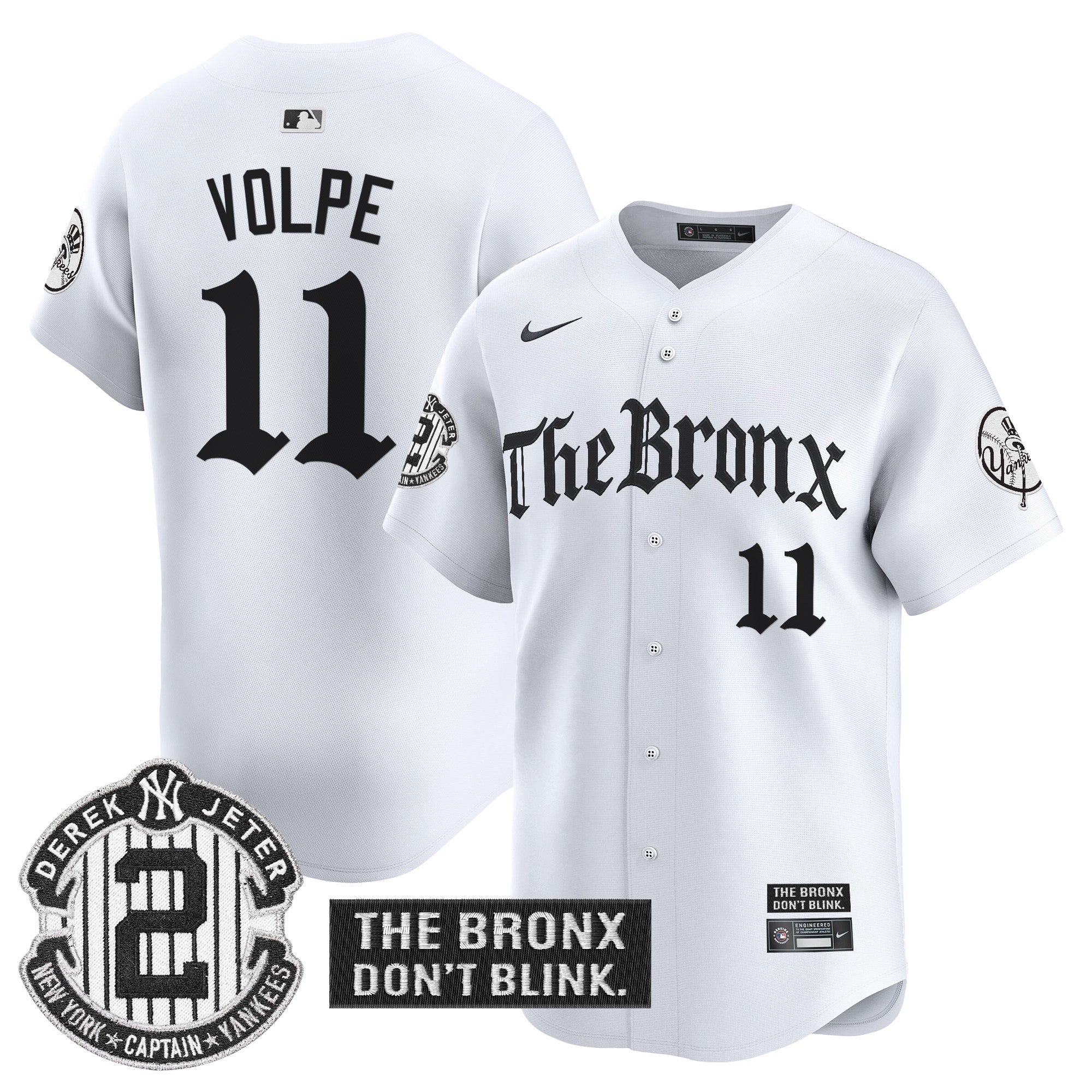 Yankees 'The Bronx - Gothic Ink Drop Edition' Vapor Premier Limited Jersey - All Stitched