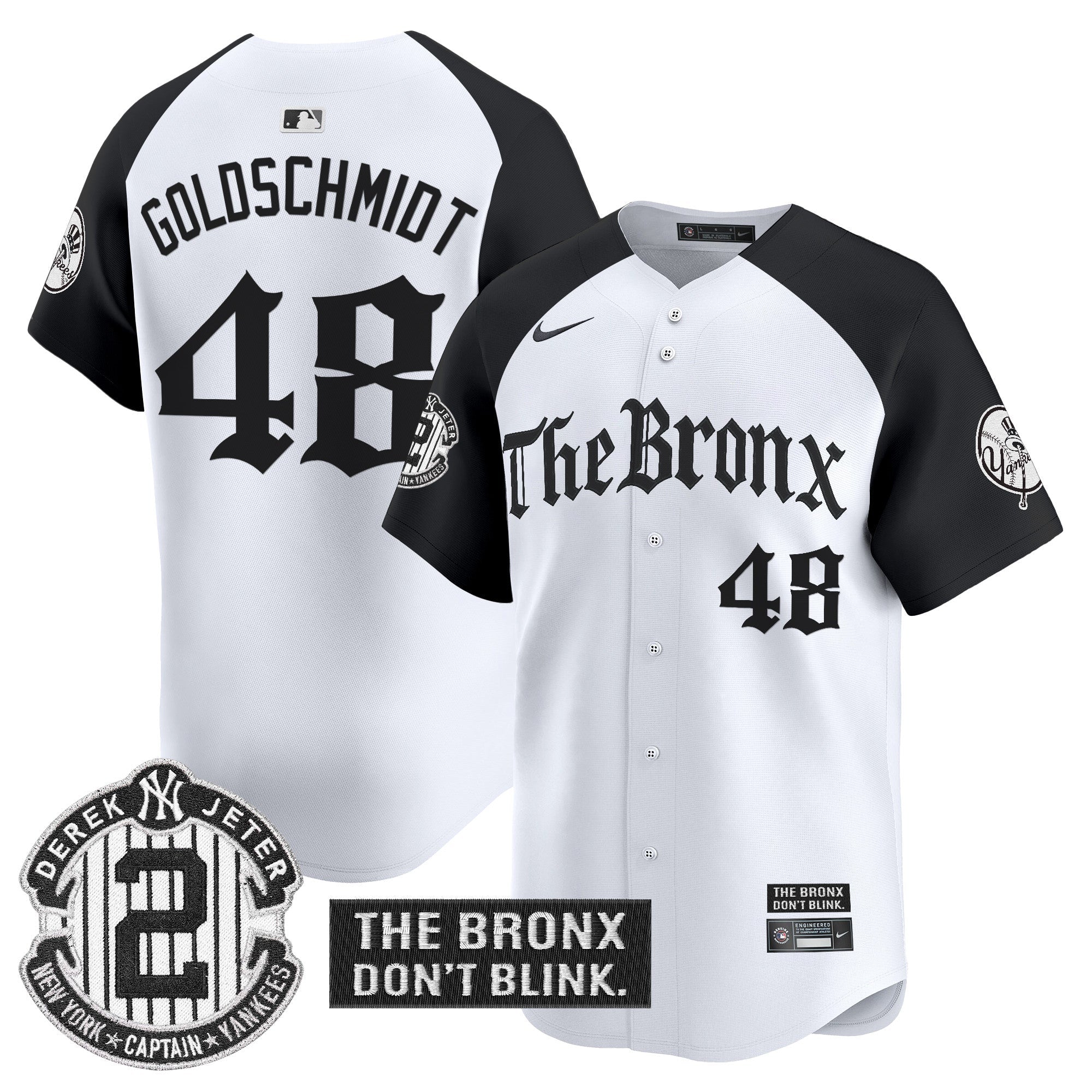 Yankees 'The Bronx - Gothic Ink Drop Edition' Vapor Premier Limited Jersey - All Stitched