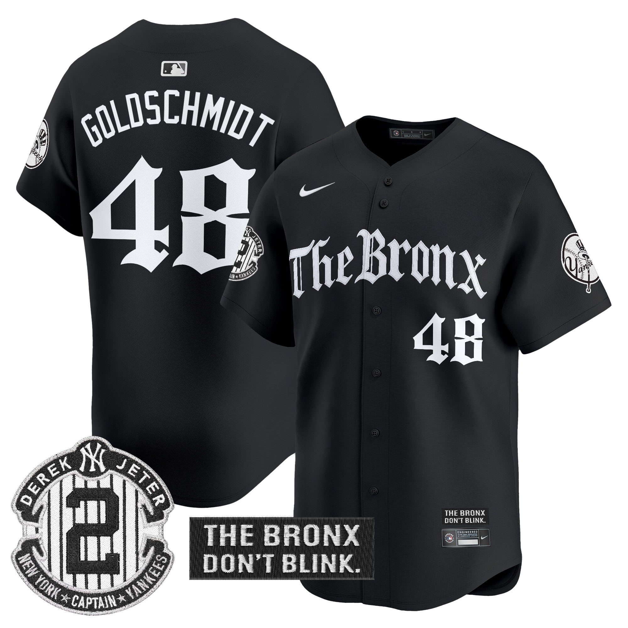 Yankees 'The Bronx - Gothic Ink Drop Edition' Vapor Premier Limited Men Jersey - All Stitched