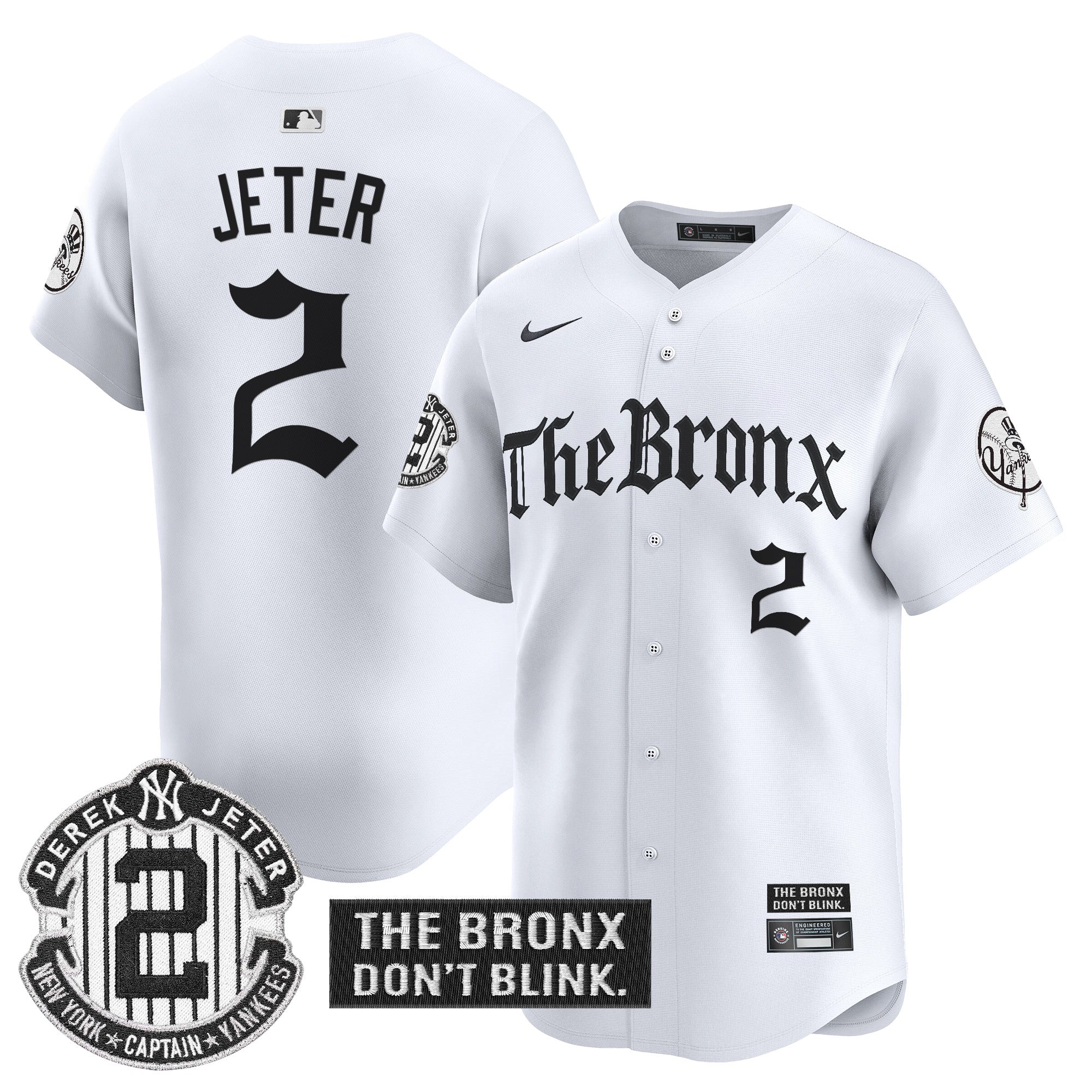Yankees 'The Bronx - Gothic Ink Drop Edition' Vapor Premier Limited Jersey - All Stitched