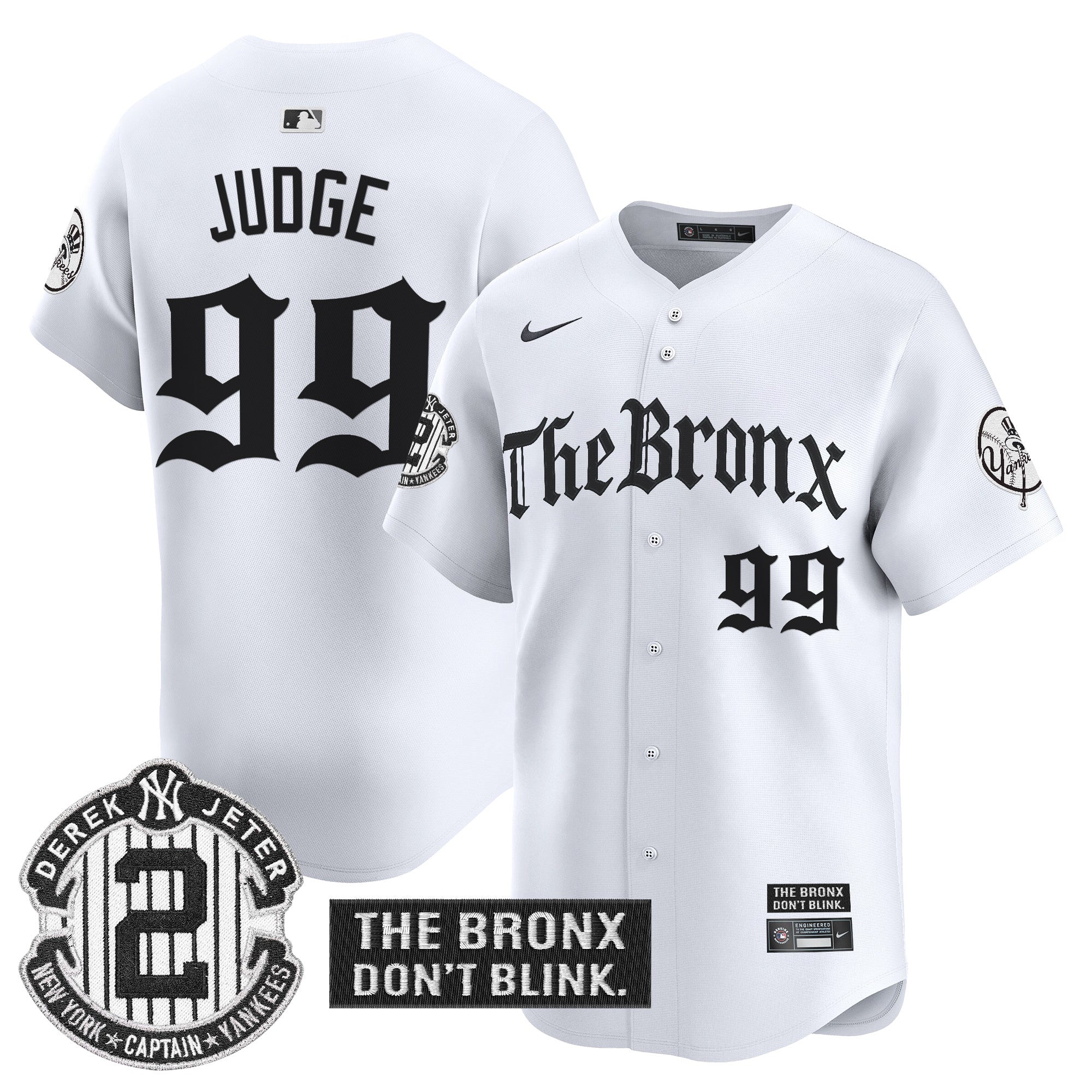 Yankees 'The Bronx - Gothic Ink Drop Edition' Vapor Premier Limited Men Jersey - All Stitched