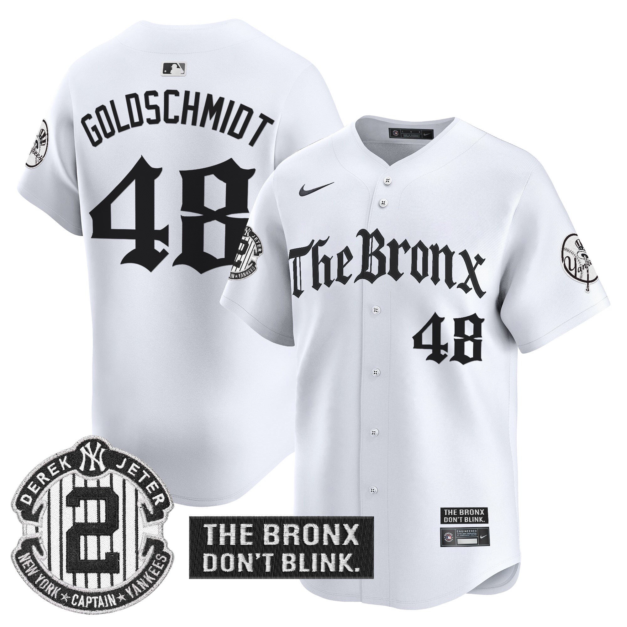 Yankees 'The Bronx - Gothic Ink Drop Edition' Vapor Premier Limited Jersey - All Stitched