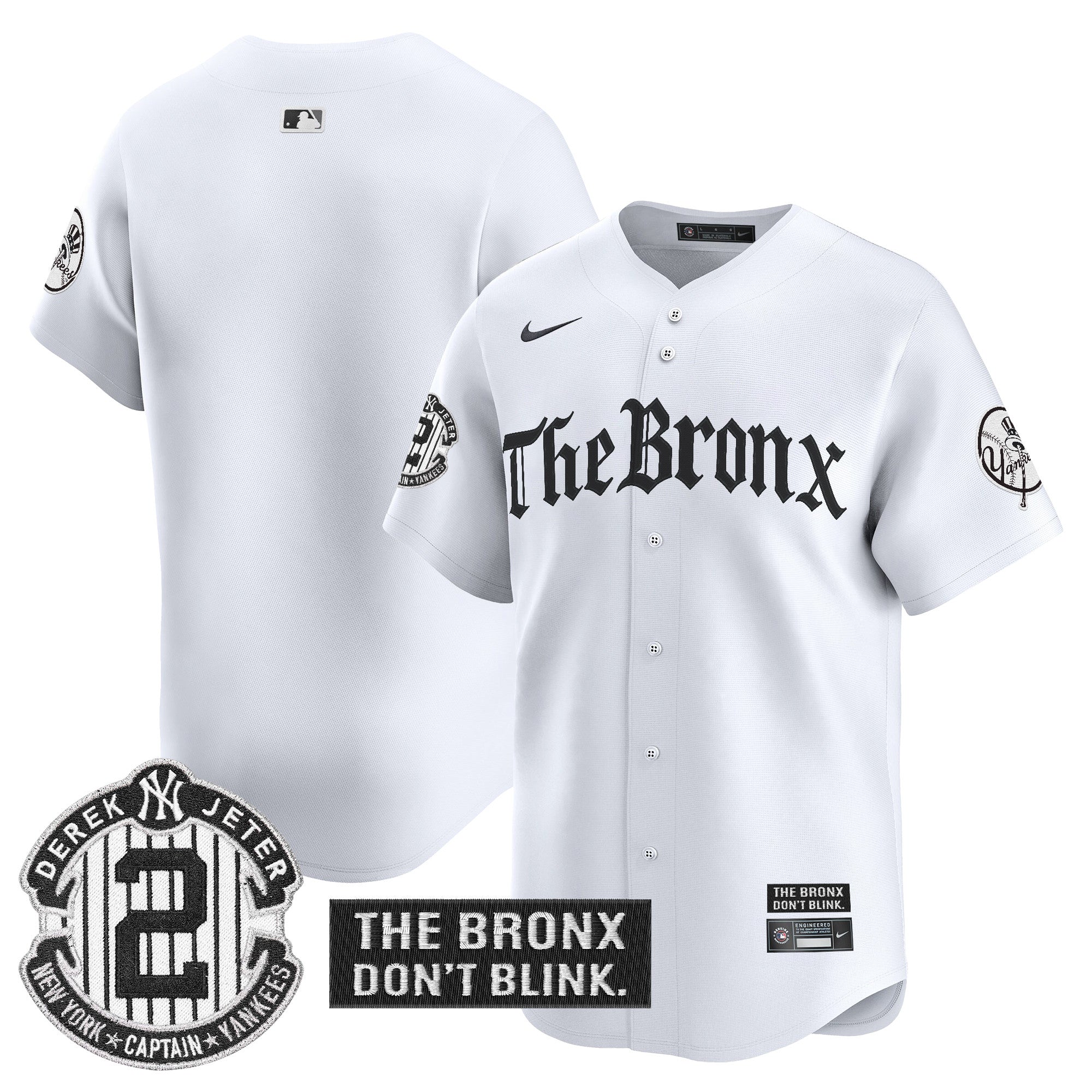 Yankees 'The Bronx - Gothic Ink Drop Edition' Vapor Premier Limited Jersey - All Stitched