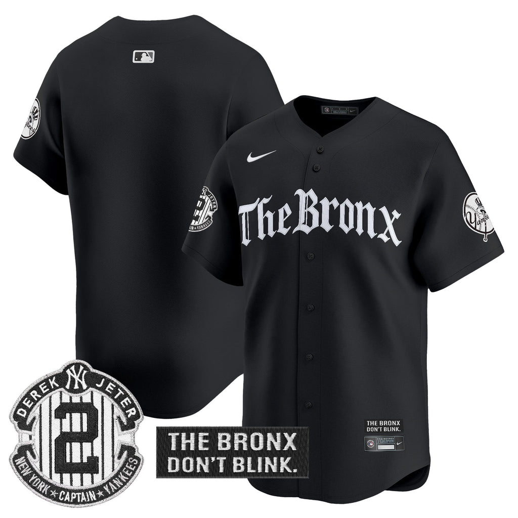 Yankees 'The Bronx - Gothic Ink Drop Edition' Vapor Premier Limited Men Jersey - All Stitched