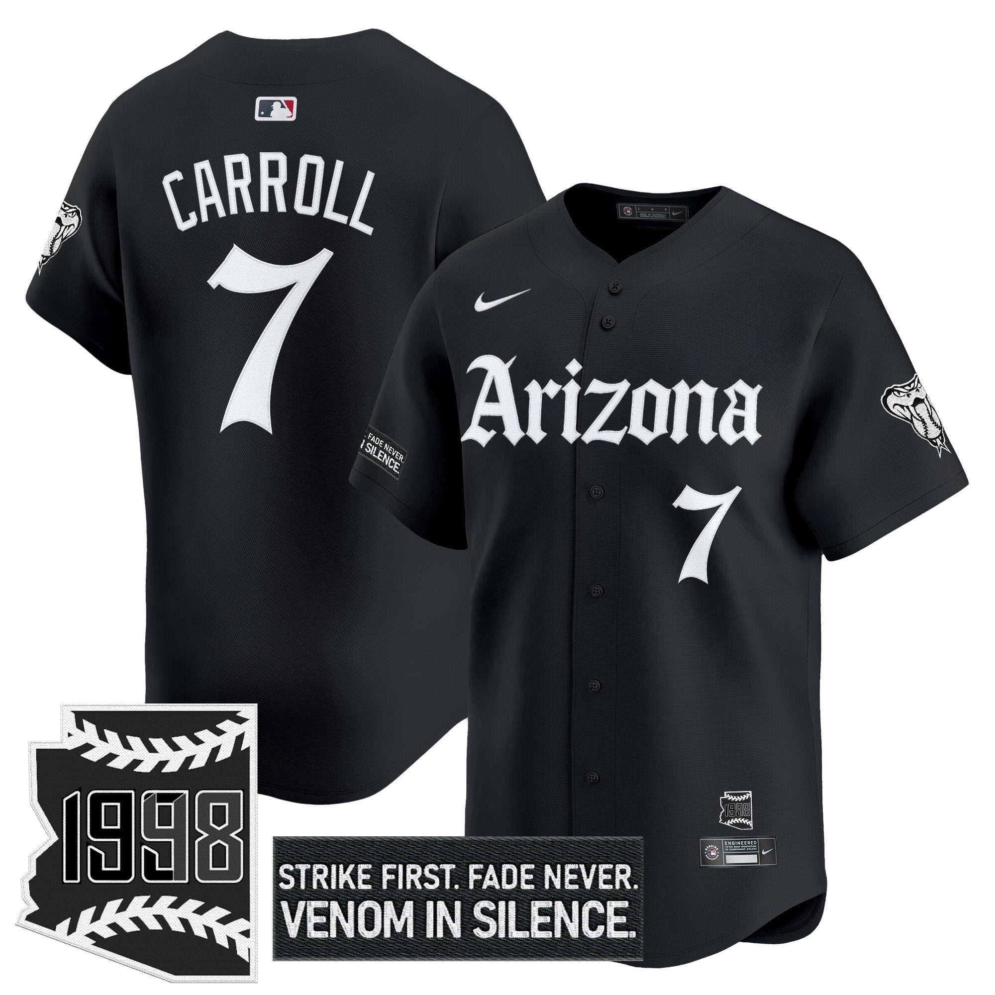 ARI 'Gothic Desert Fang Edition' Vapor Premier Limited Jersey - All Stitched