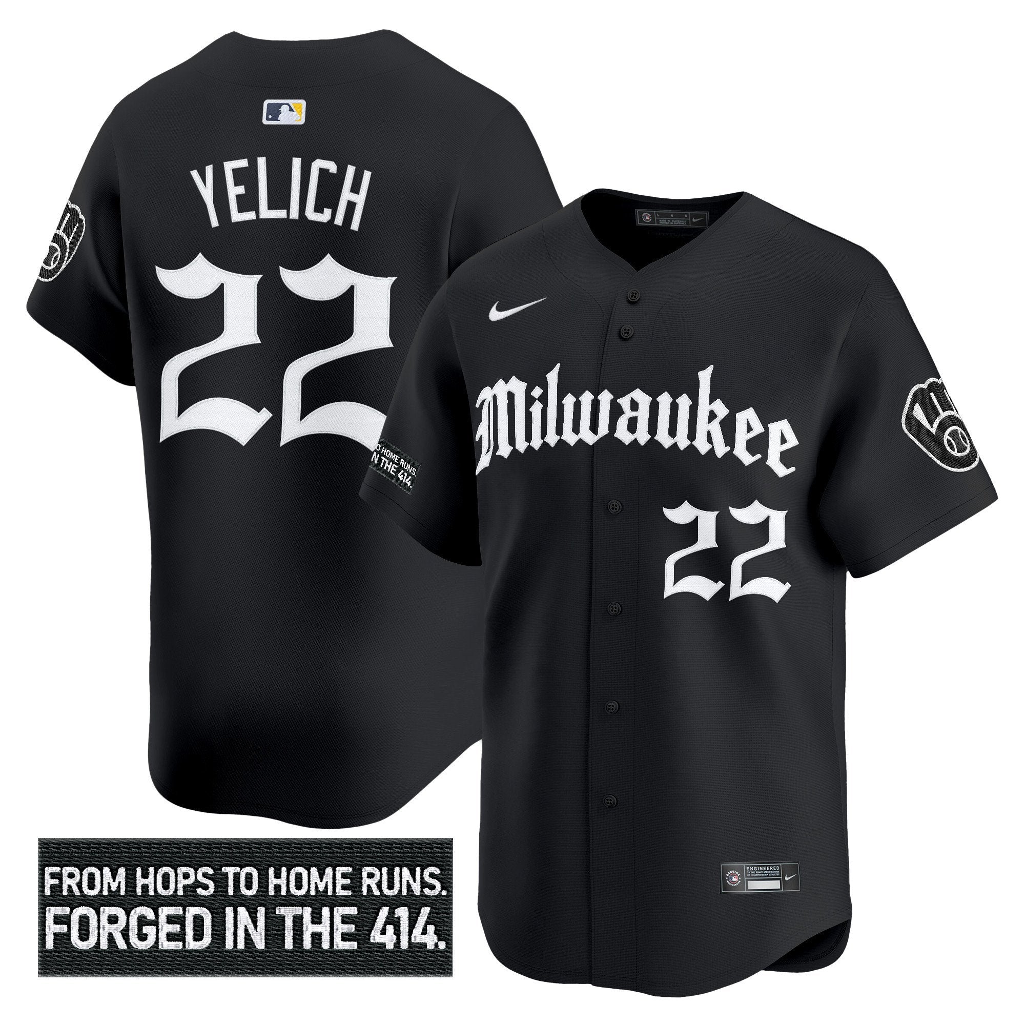MIL 'Gothic 414 Shadows Edition' Vapor Premier Limited Jersey - All Stitched