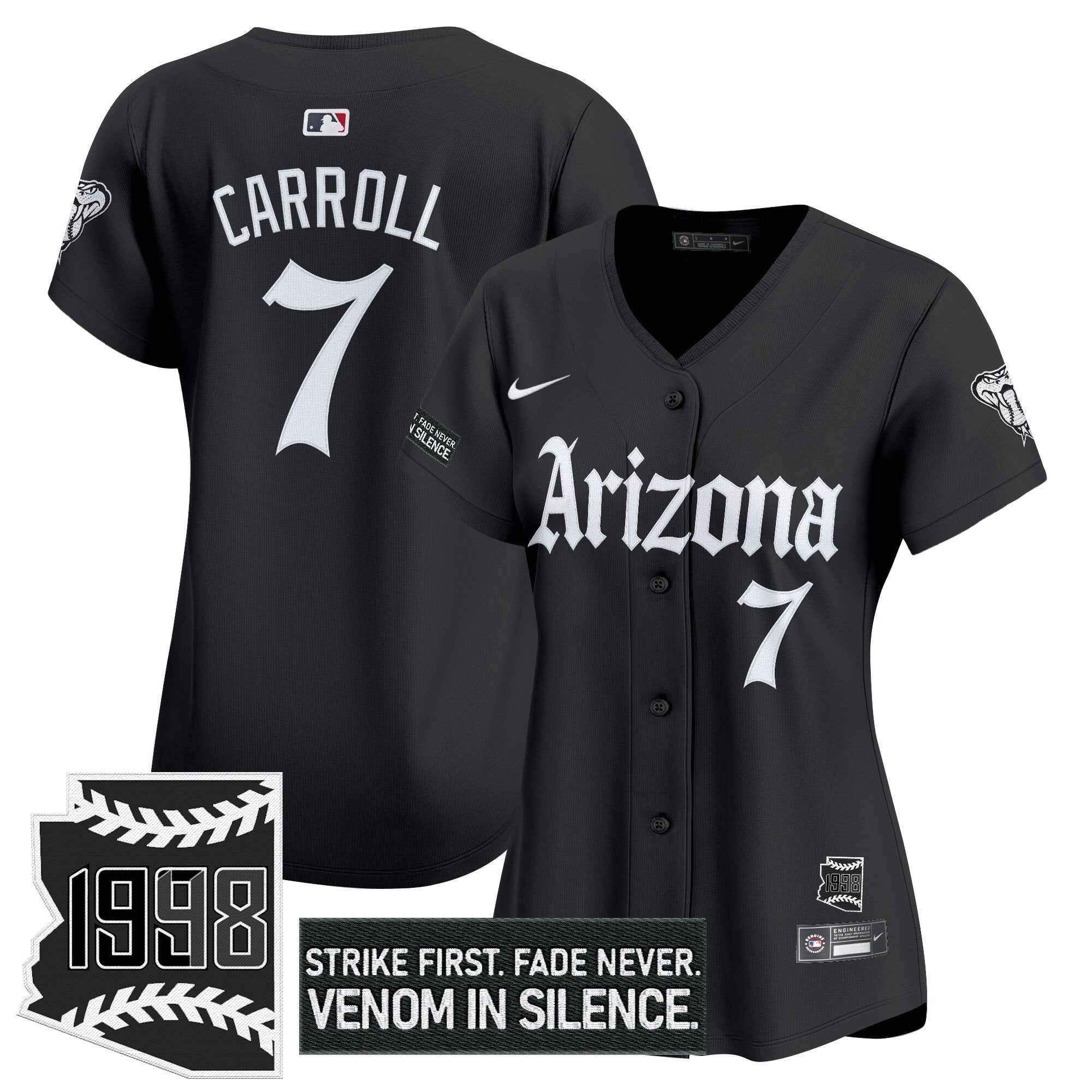 Women's ARI 'Gothic Desert Fang Edition' Vapor Premier Limited Jersey - All Stitched