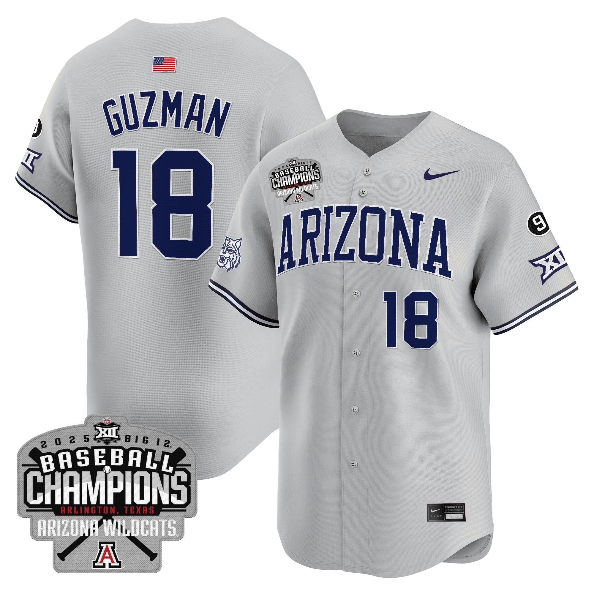 ARIZ 2025 Big 12 Champions Vapor Premier Limited Men Jersey - All Stitched