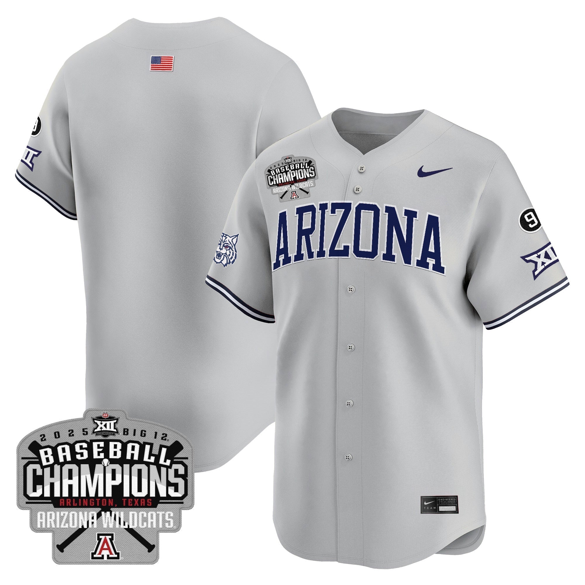 ARIZ 2025 Big 12 Champions Vapor Premier Limited Jersey - All Stitched