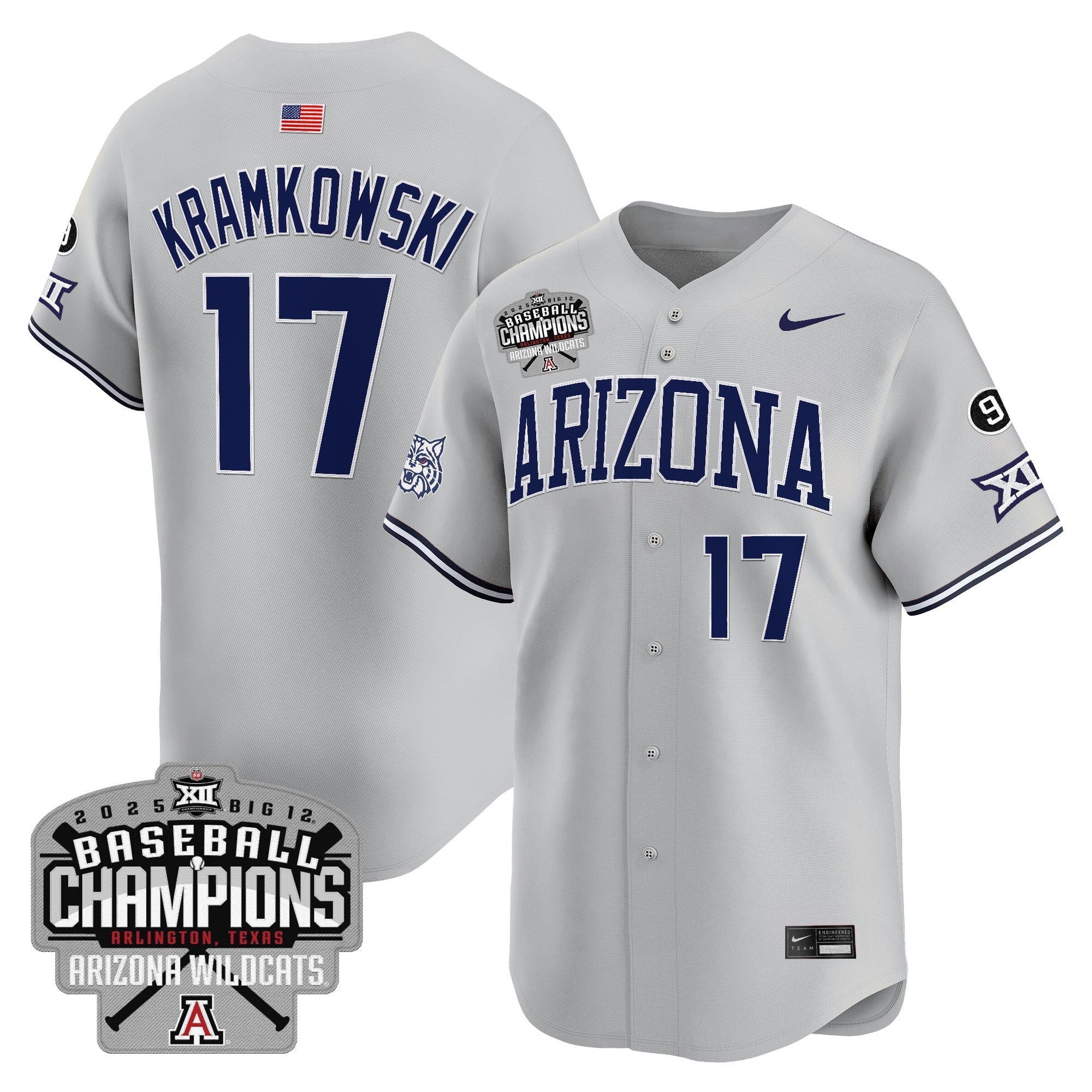 ARIZ 2025 Big 12 Champions Vapor Premier Limited Men Jersey - All Stitched