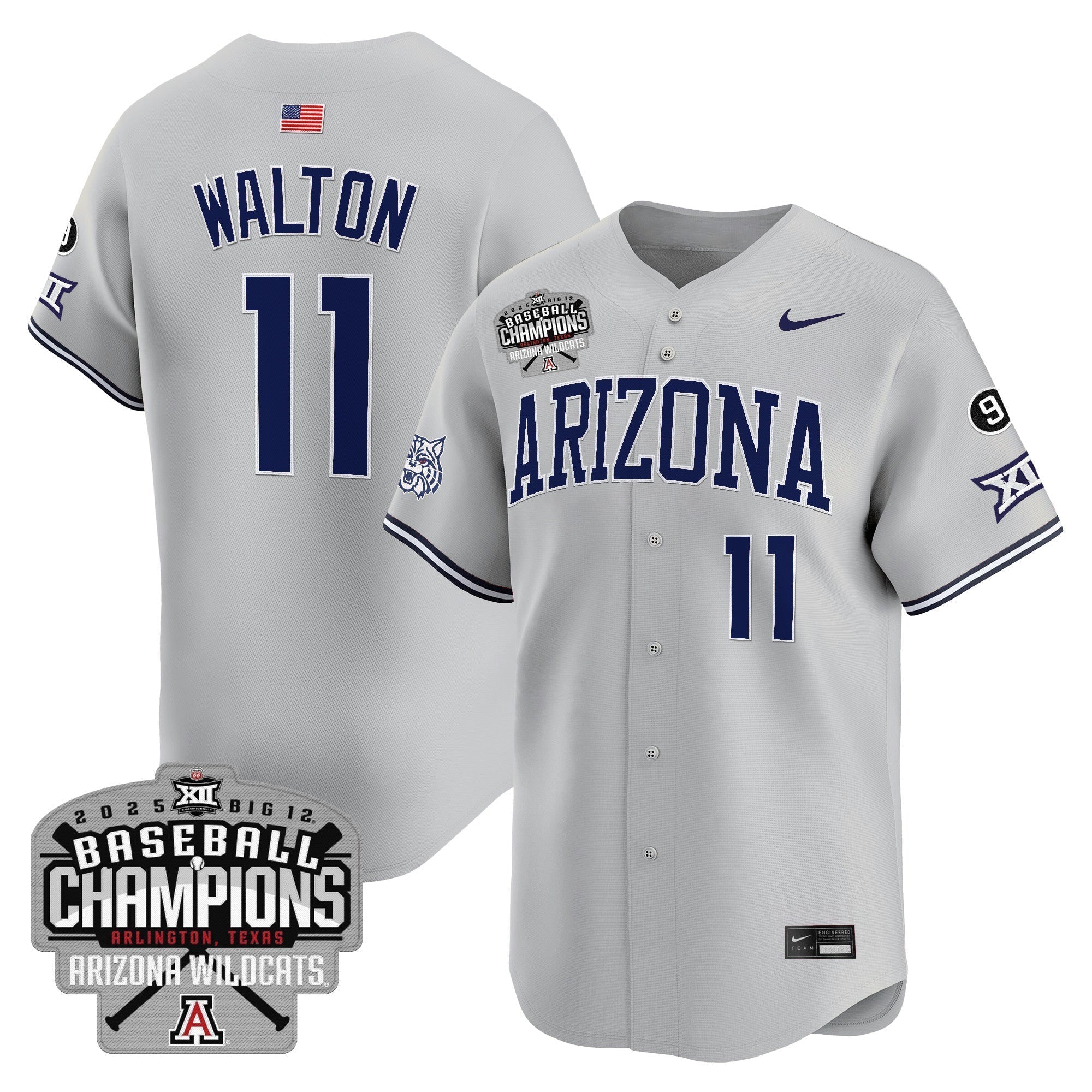 ARIZ 2025 Big 12 Champions Vapor Premier Limited Men Jersey - All Stitched