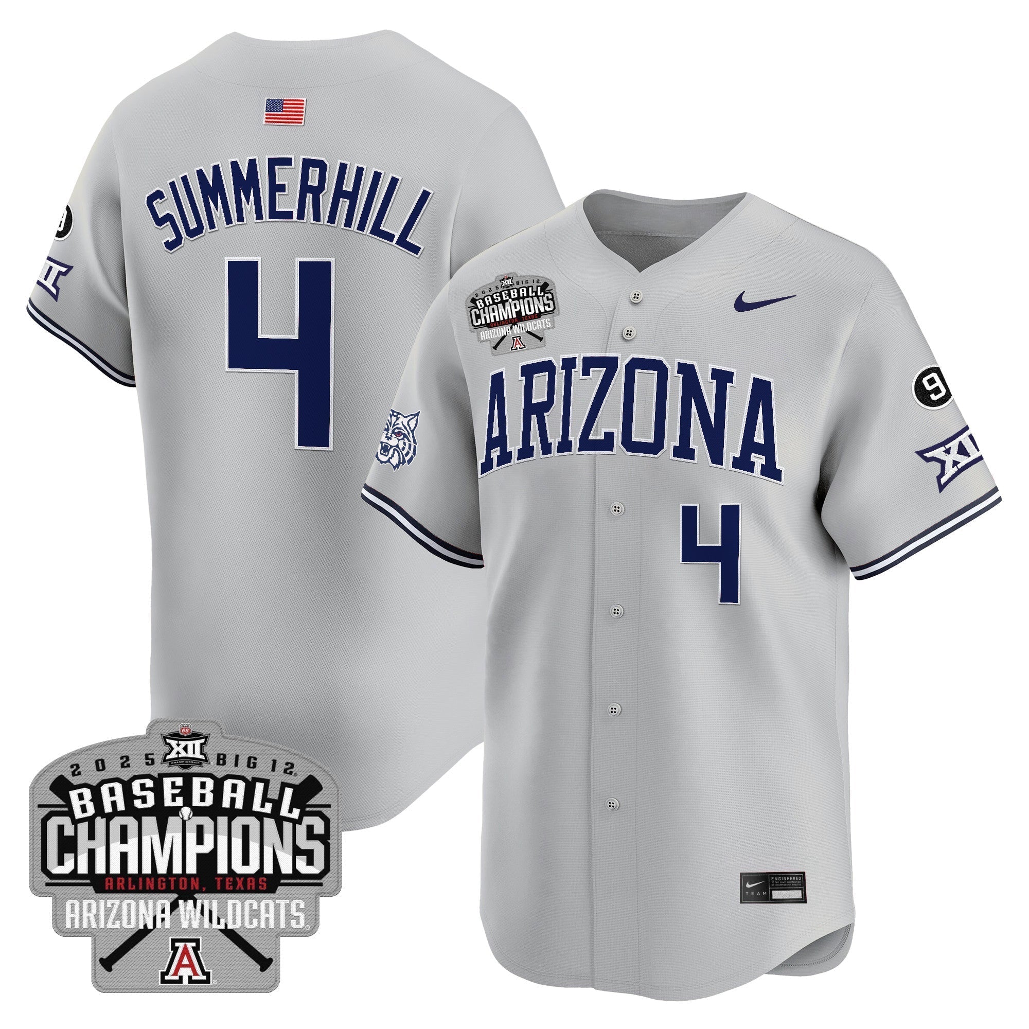 ARIZ 2025 Big 12 Champions Vapor Premier Limited Men Jersey - All Stitched