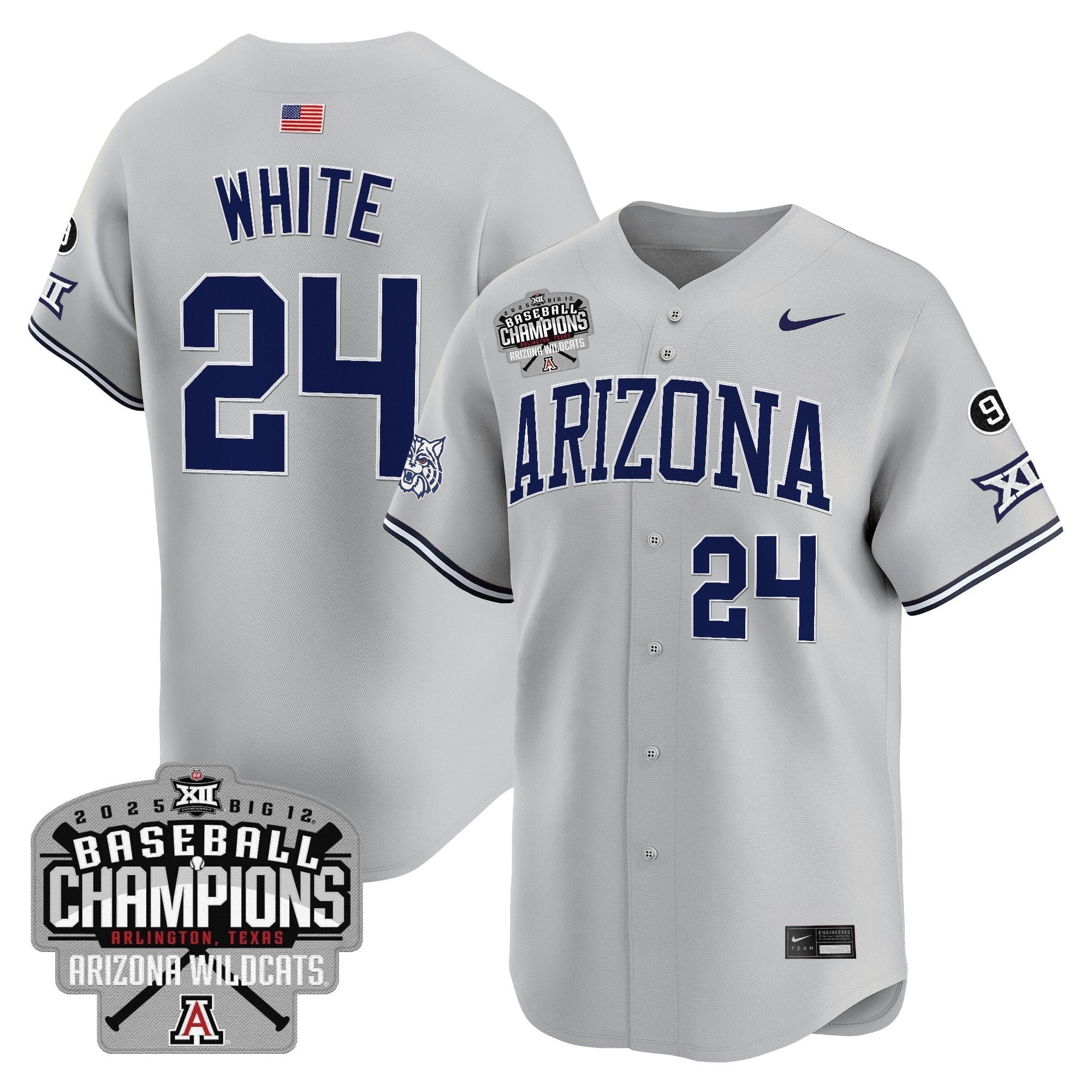 ARIZ 2025 Big 12 Champions Vapor Premier Limited Jersey - All Stitched