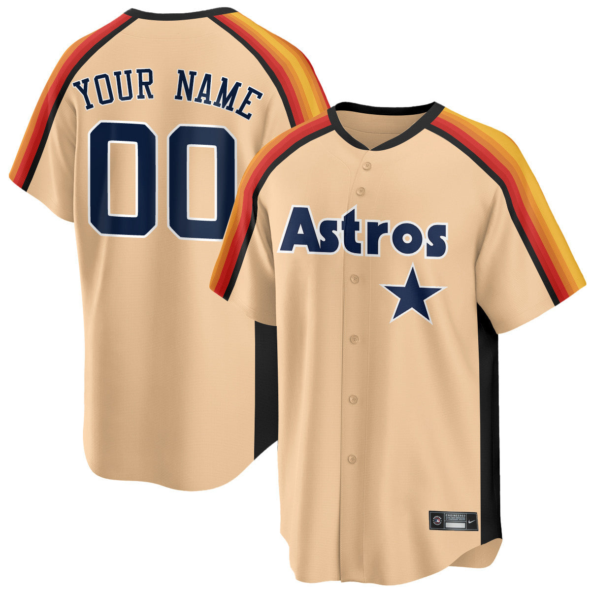 Houston Astros 1989 Throwback Road Jersey - All Stitched