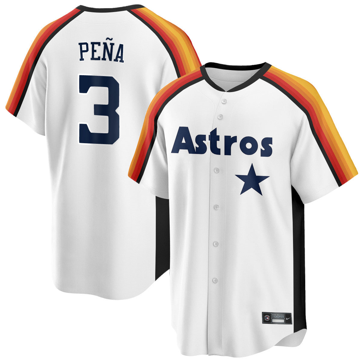 Houston Astros 1989 Throwback Road Jersey - All Stitched