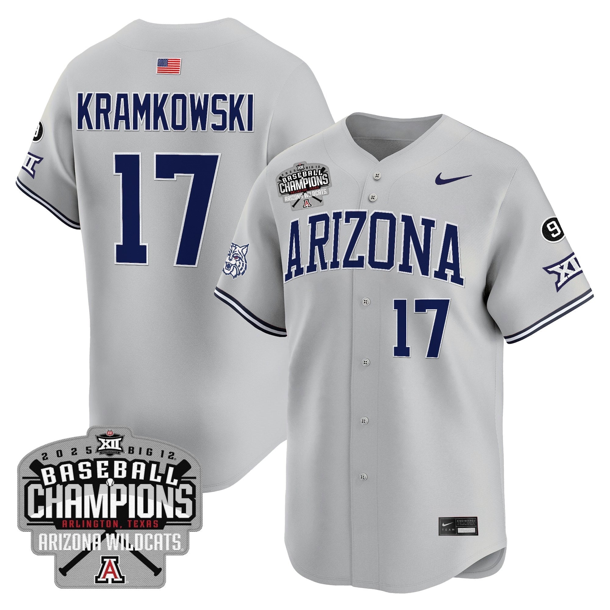 ARIZ 2025 Big 12 Champions Vapor Premier Limited Men Jersey - All Stitched