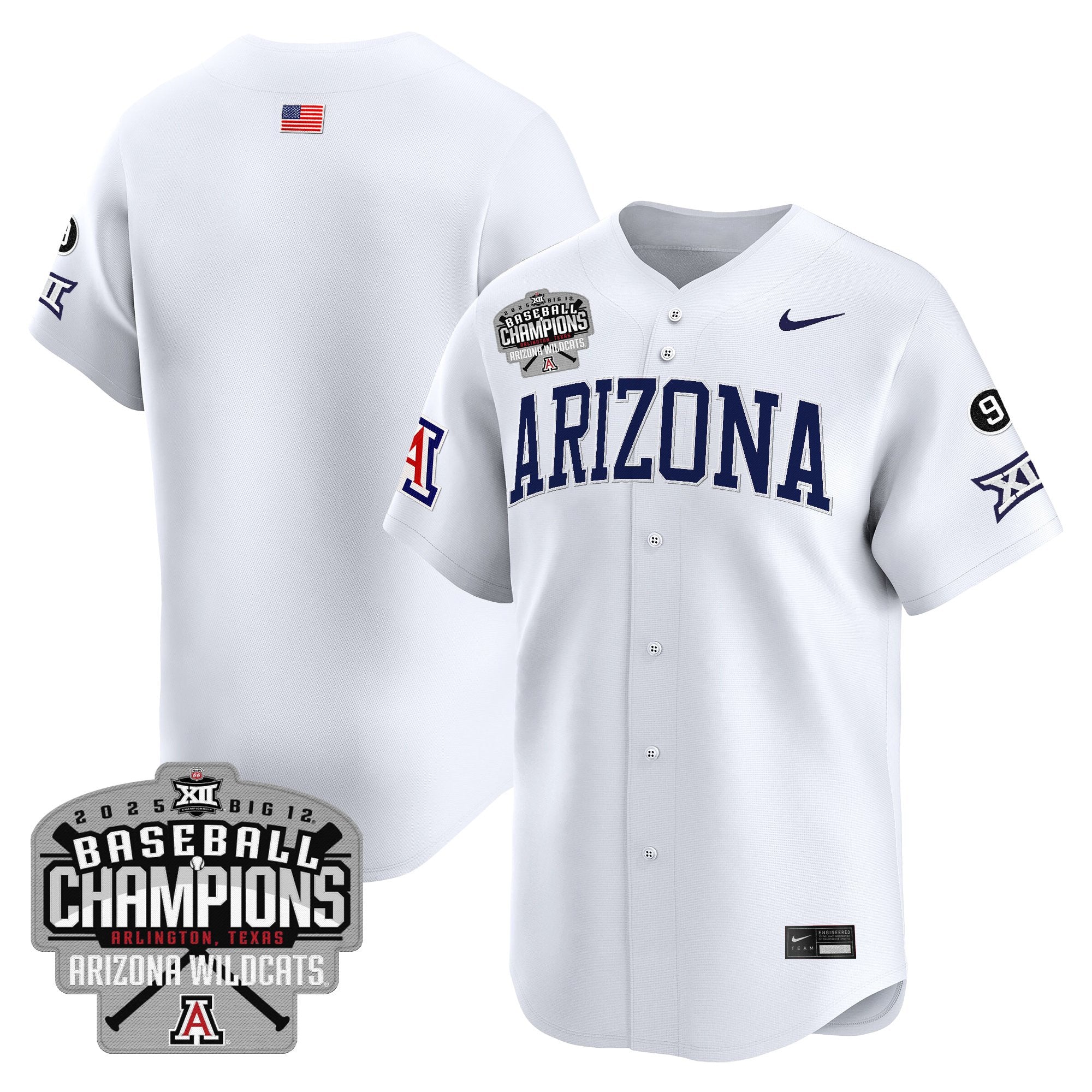 ARIZ 2025 Big 12 Champions Vapor Premier Limited Jersey - All Stitched