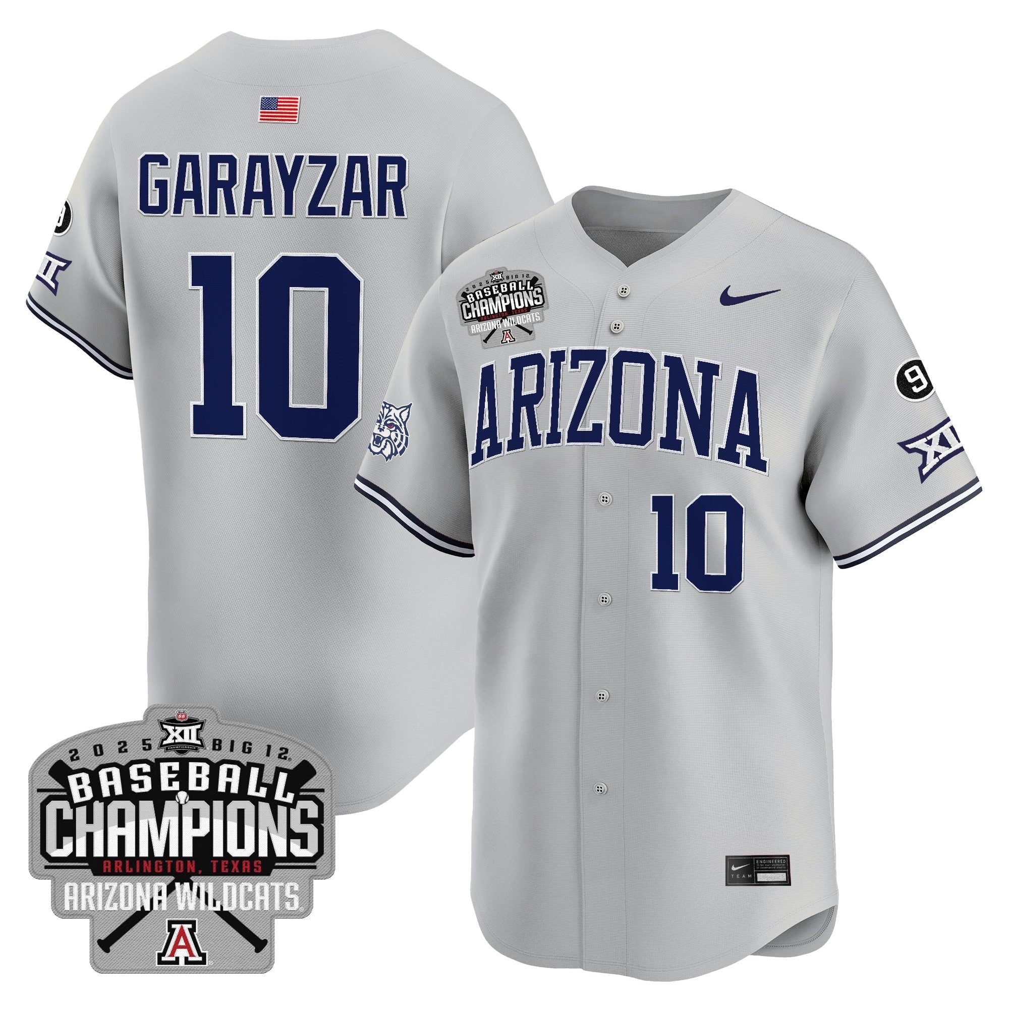 ARIZ 2025 Big 12 Champions Vapor Premier Limited Men Jersey - All Stitched