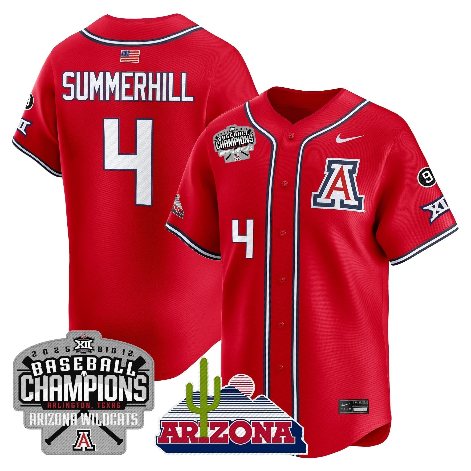 ARIZ 2025 Big 12 Champions Vapor Premier Limited Jersey - All Stitched
