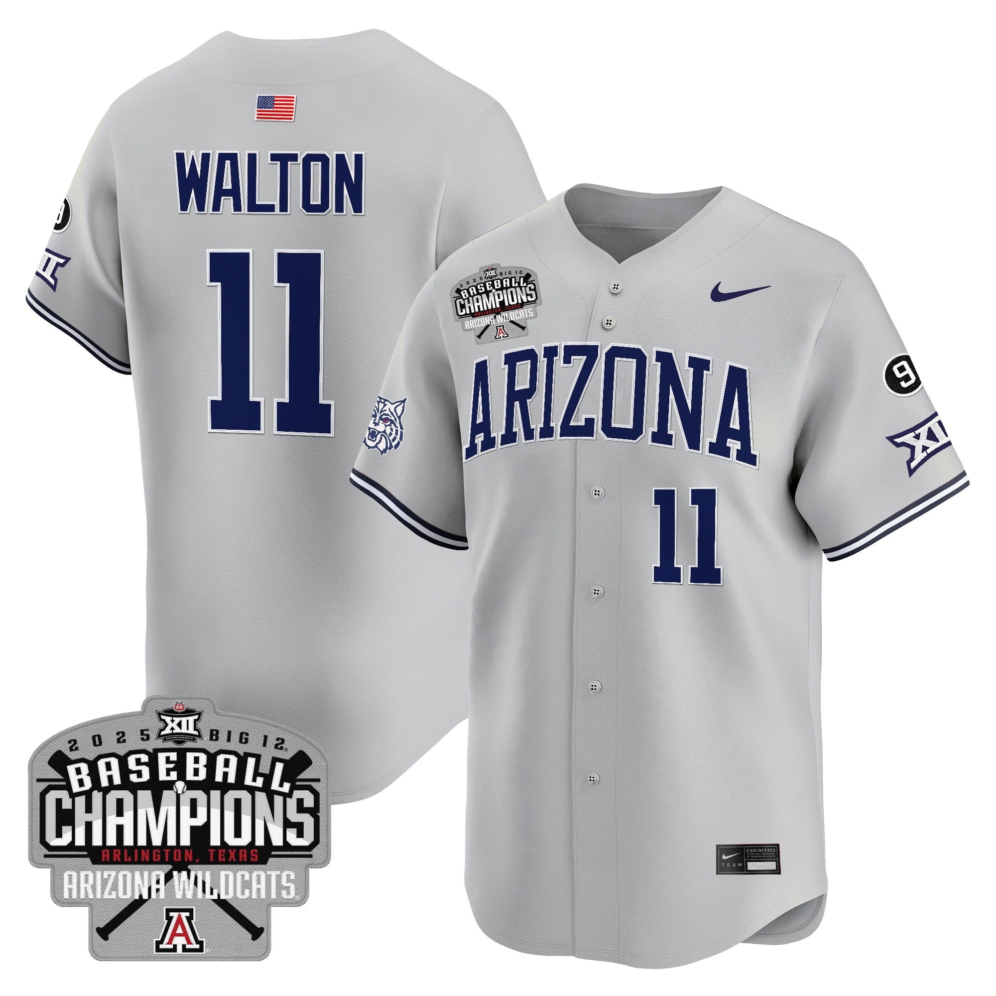 ARIZ 2025 Big 12 Champions Vapor Premier Limited Men Jersey - All Stitched
