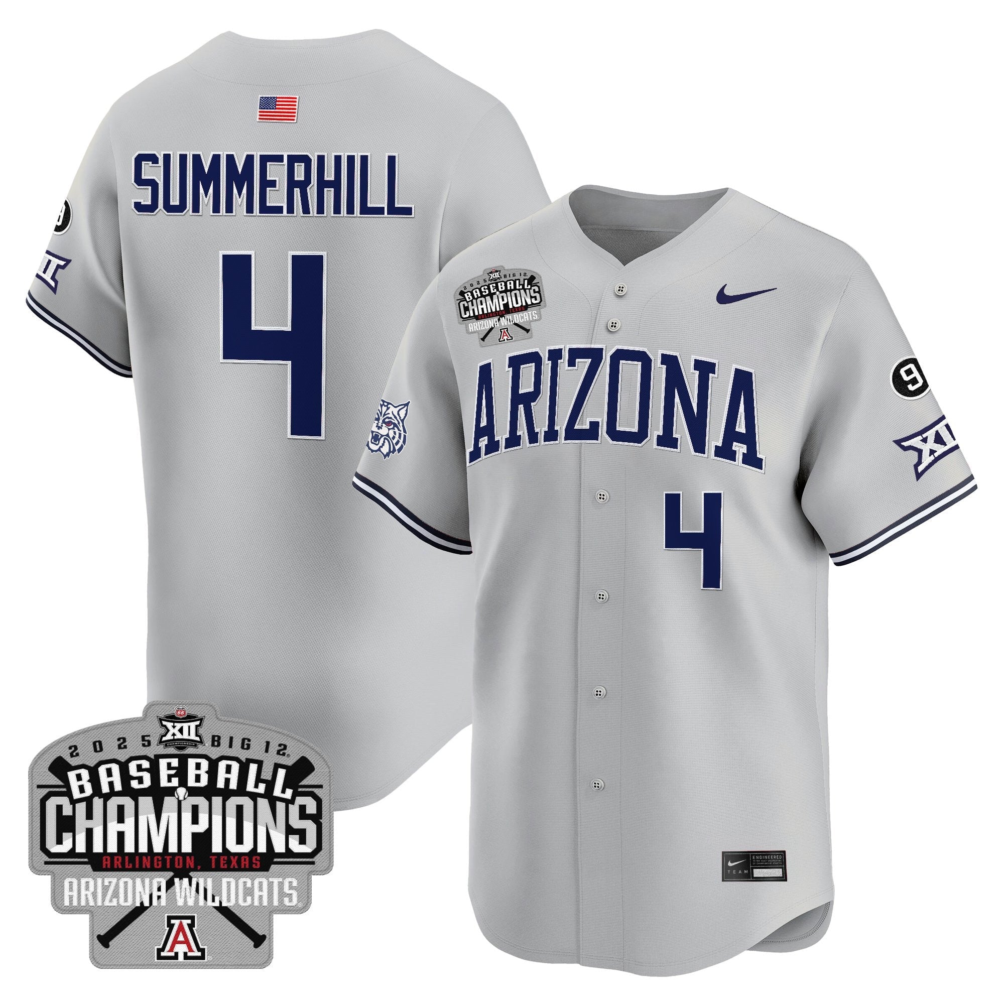 ARIZ 2025 Big 12 Champions Vapor Premier Limited Men Jersey - All Stitched