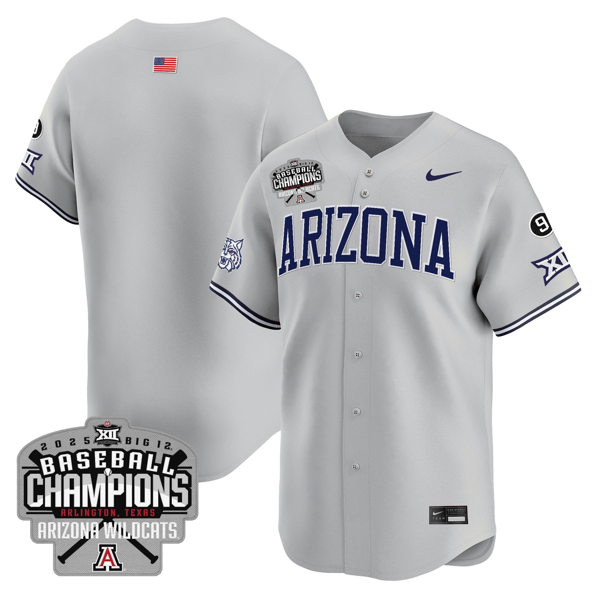 ARIZ 2025 Big 12 Champions Vapor Premier Limited Jersey - All Stitched