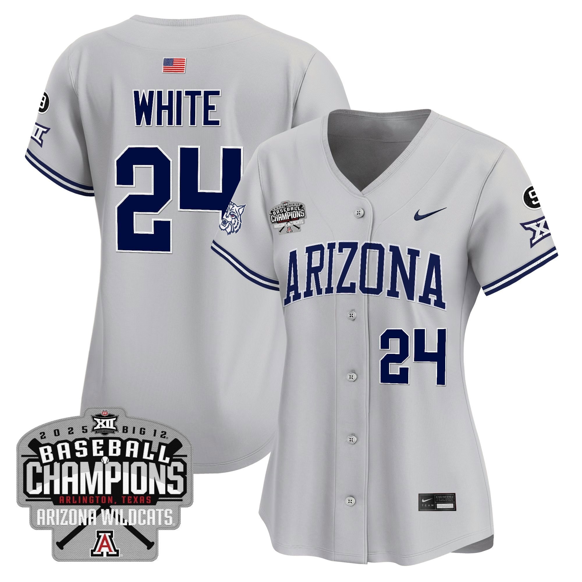 Women's ARIZ 2025 Big 12 Champions Vapor Premier Limited Jersey - All Stitched