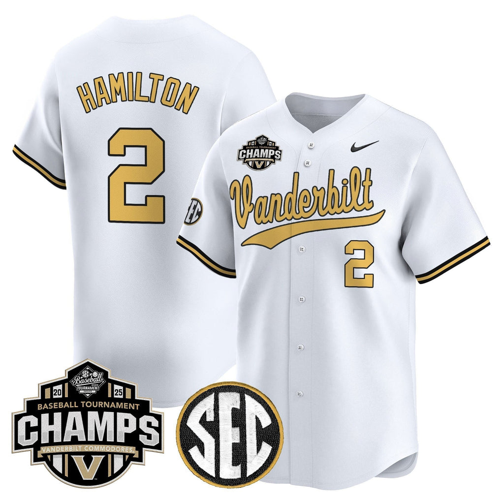 Vanderbilt Commodores 2025 SEC Conference Tournament Champions Vapor Premier Limited Jersey - All Stitched