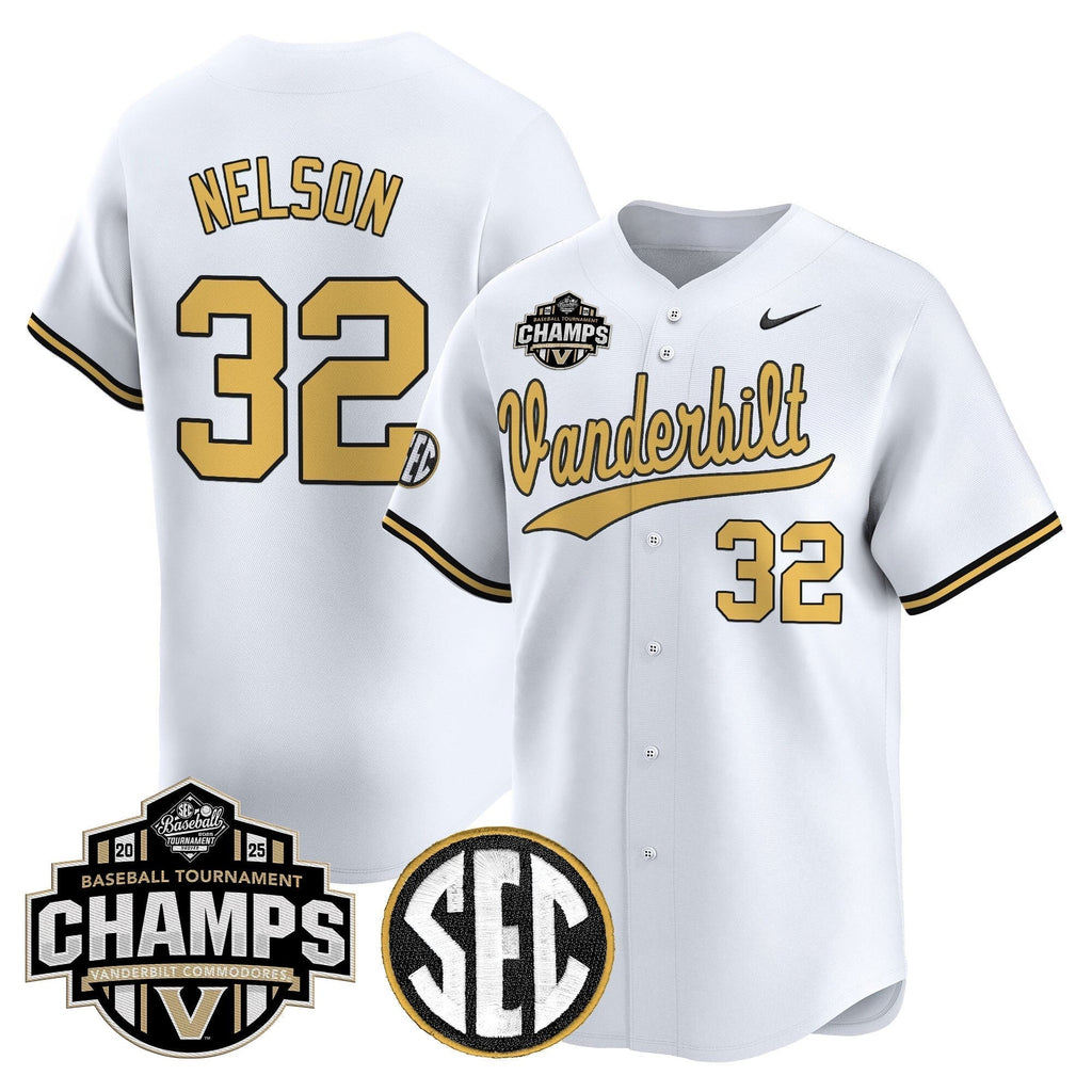 Vanderbilt Commodores 2025 SEC Conference Tournament Champions Vapor Premier Limited Jersey - All Stitched