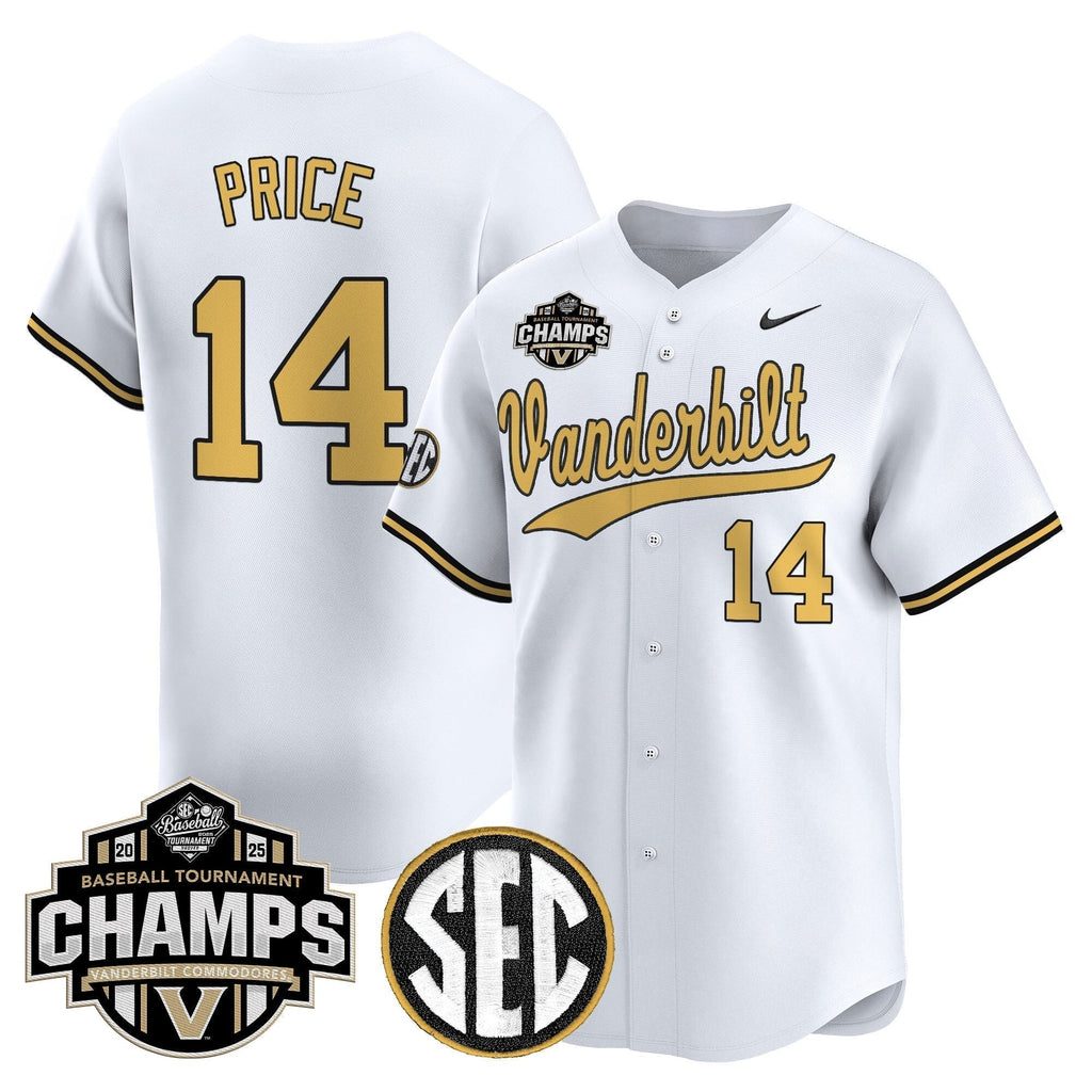 Vanderbilt Commodores 2025 SEC Conference Tournament Champions Vapor Premier Limited Jersey - All Stitched