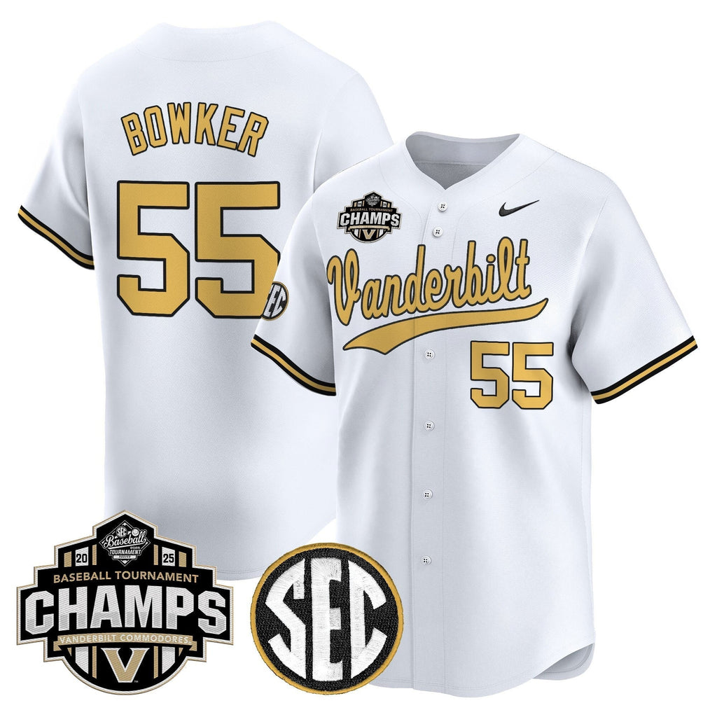Vanderbilt Commodores 2025 SEC Conference Tournament Champions Vapor Premier Limited Jersey - All Stitched