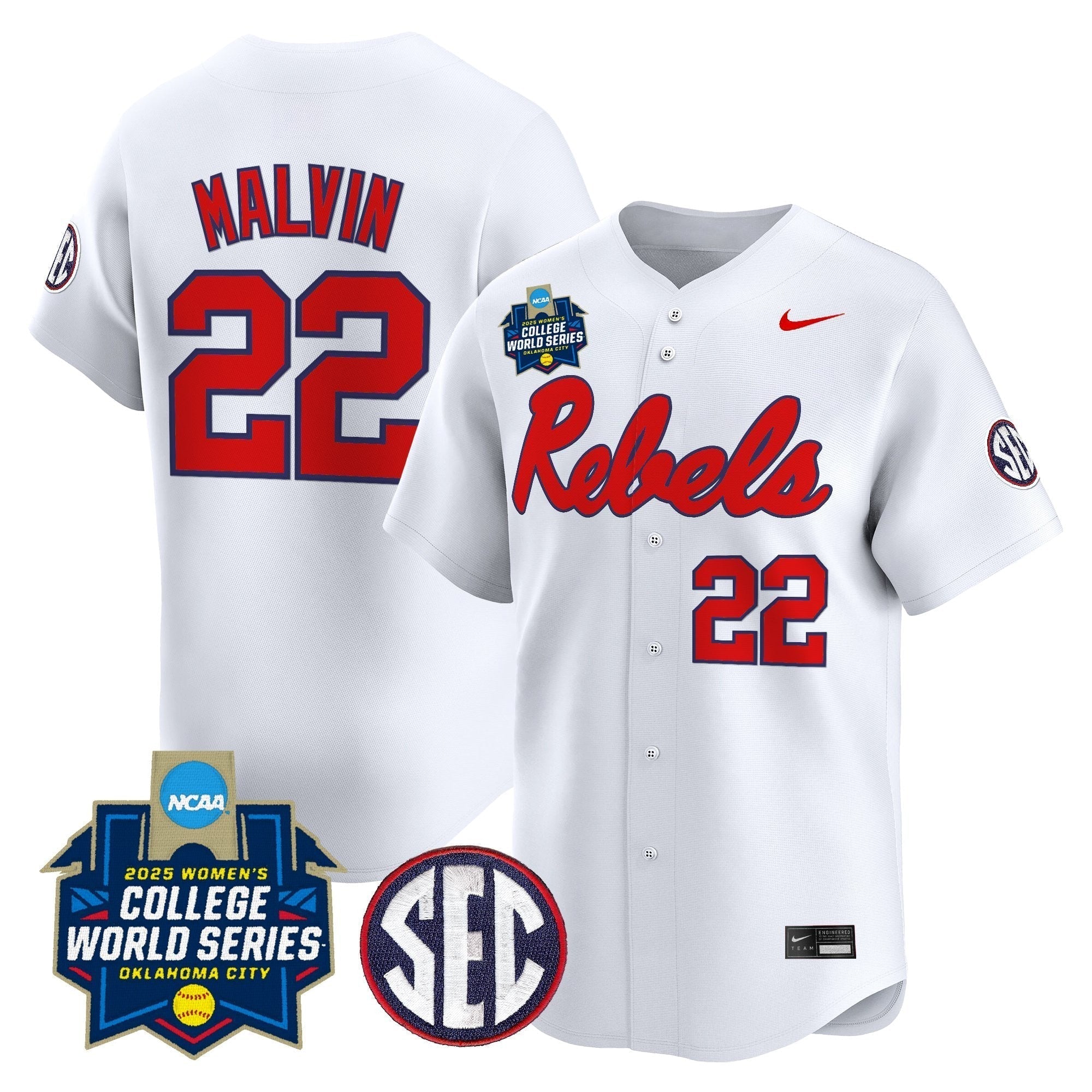 OMR Softball 2025 World Series (WCWS) Vapor Premier Limited Jersey - All Stitched
