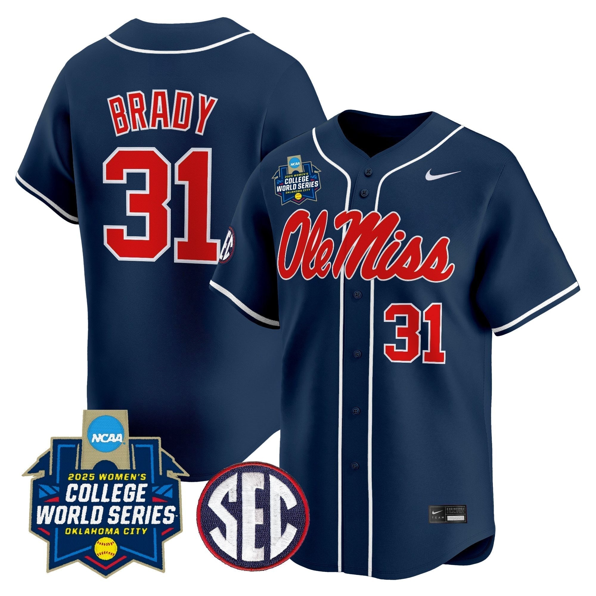 OMR Softball 2025 World Series (WCWS) Vapor Premier Limited Jersey - All Stitched