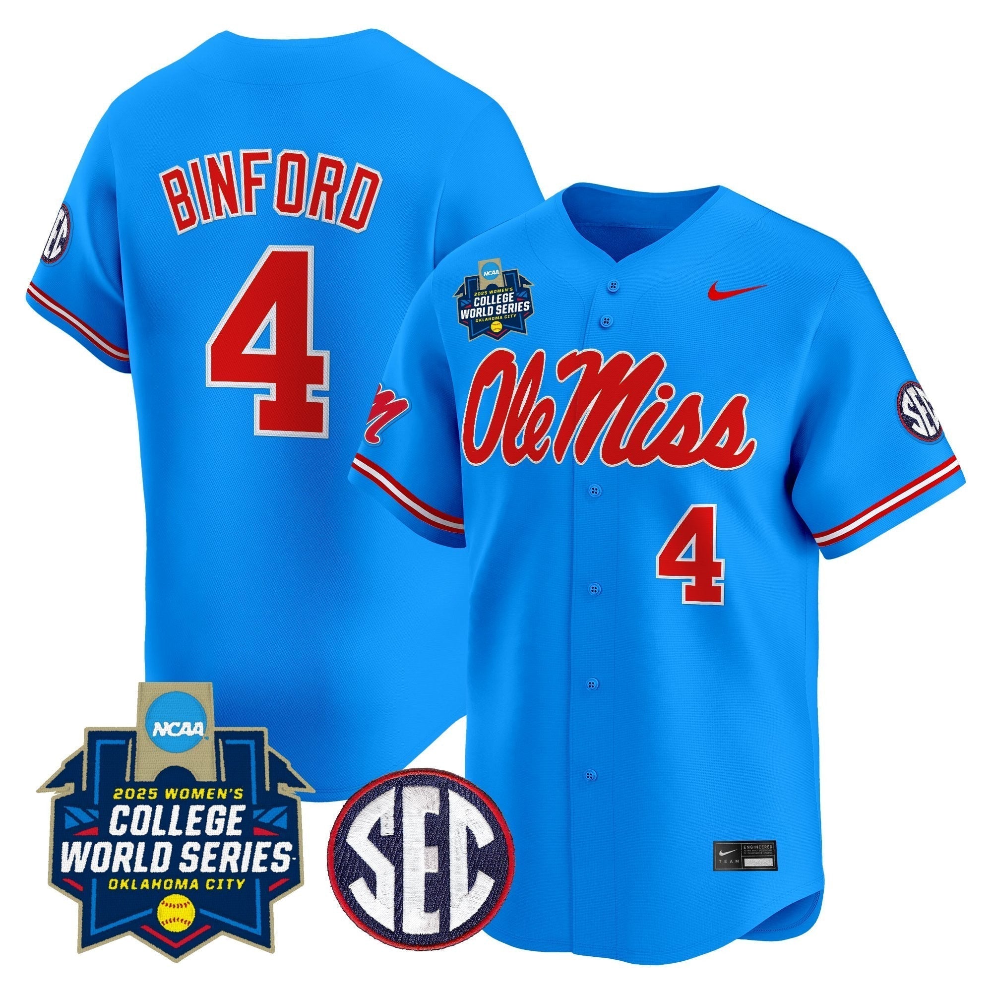 OMR Softball 2025 World Series (WCWS) Vapor Premier Limited Jersey - All Stitched
