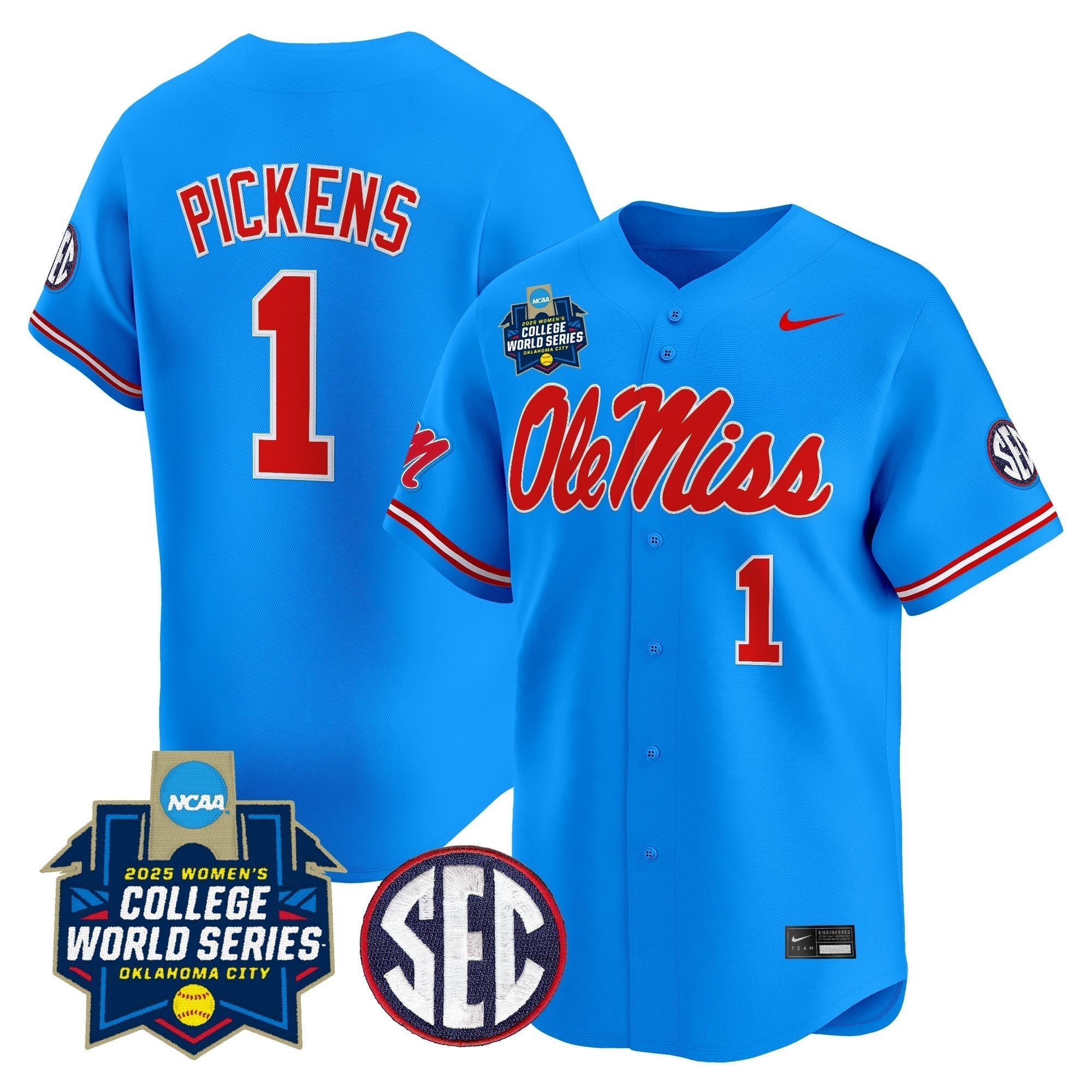 OMR Softball 2025 World Series (WCWS) Vapor Premier Limited Jersey - All Stitched