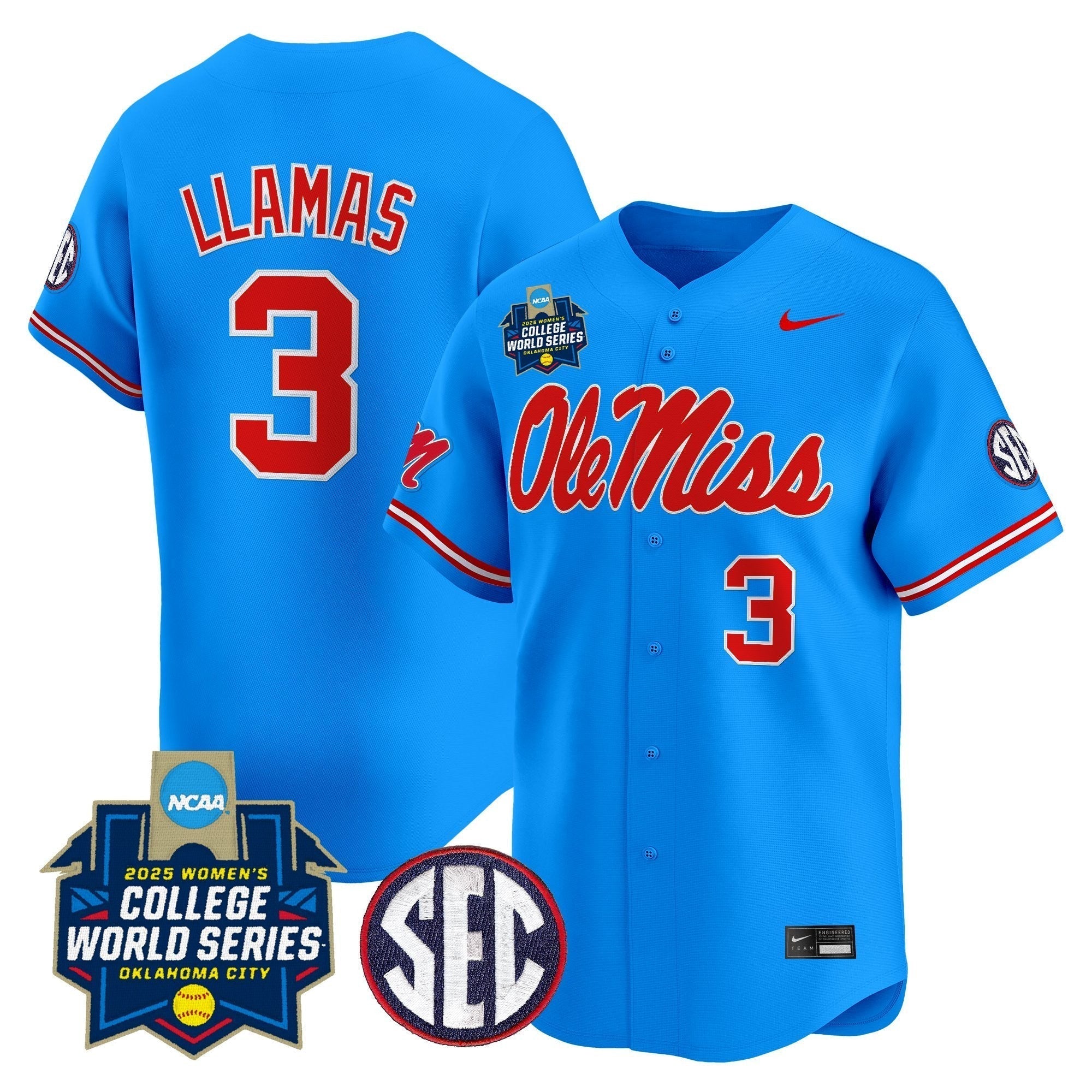 OMR Softball 2025 World Series (WCWS) Vapor Premier Limited Jersey - All Stitched